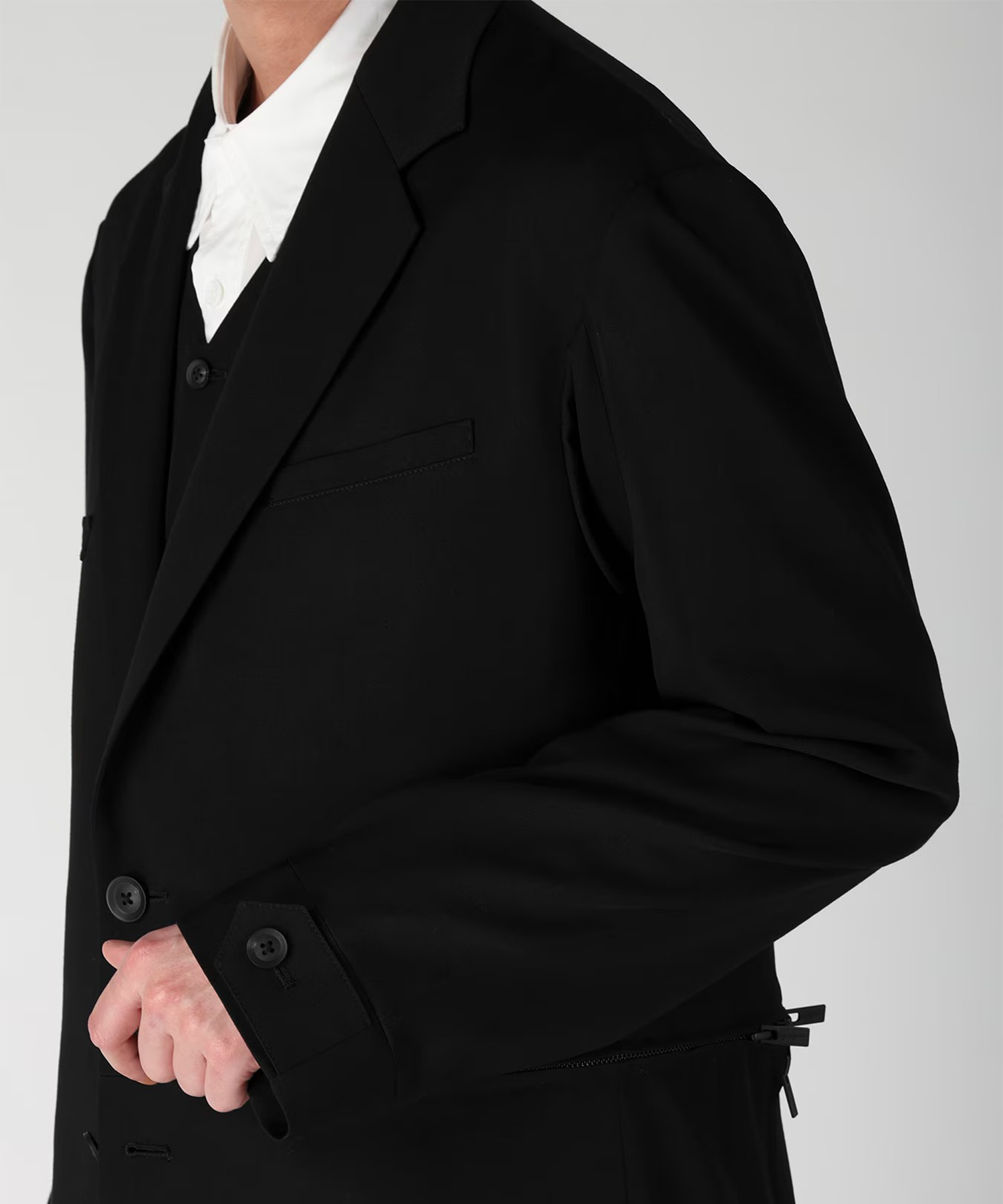 NOTCH GABARDINE JACKET Yohji Yamamoto