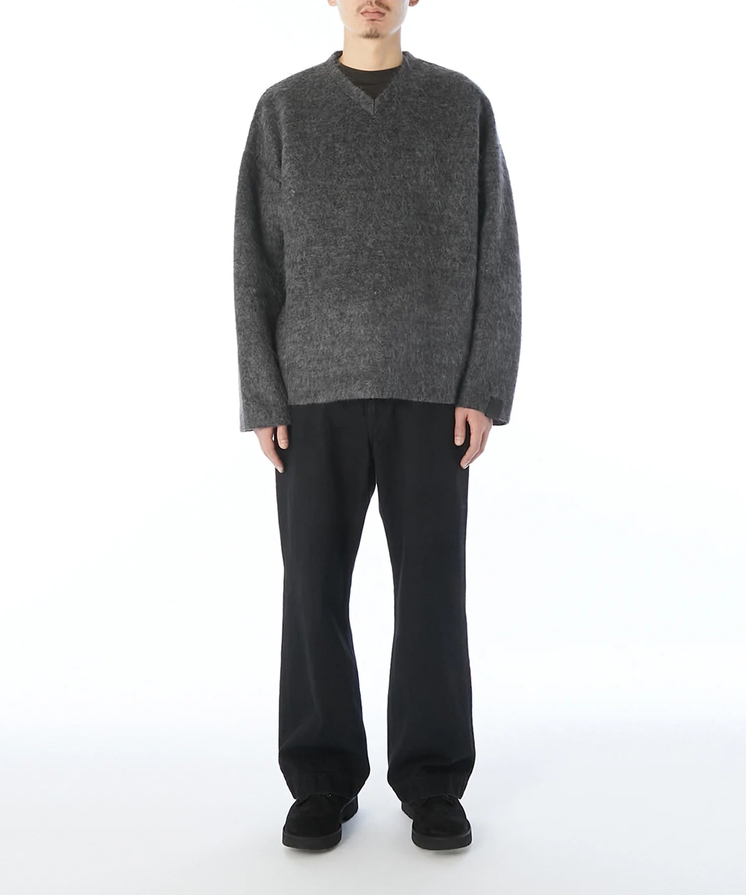 2262-CS01-024 / REVERSIBLE V-NECK KNIT PULLOVER N.HOOLYWOOD