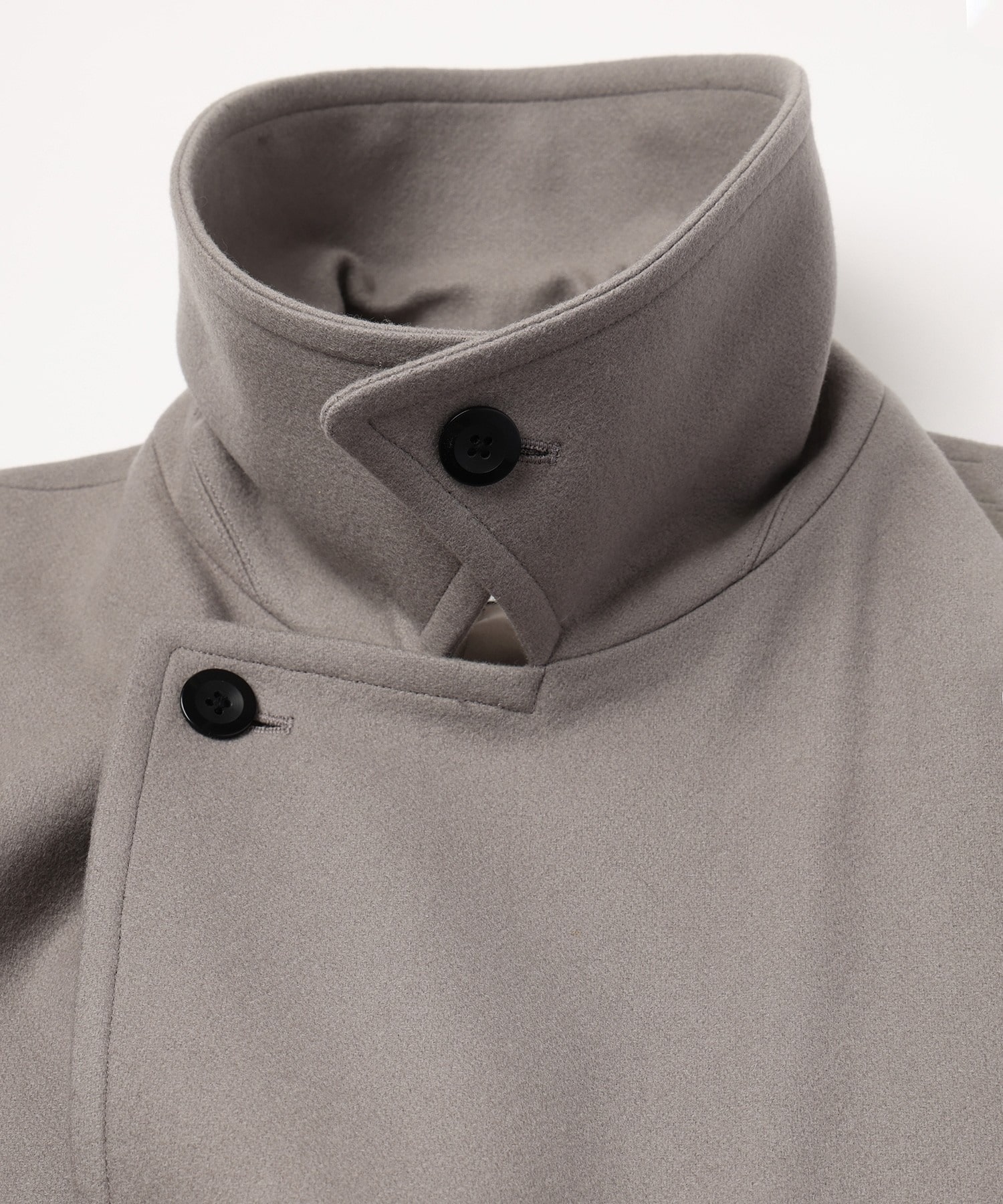 Signature Melton Minimal Tie Locken Long Coat CULLNI