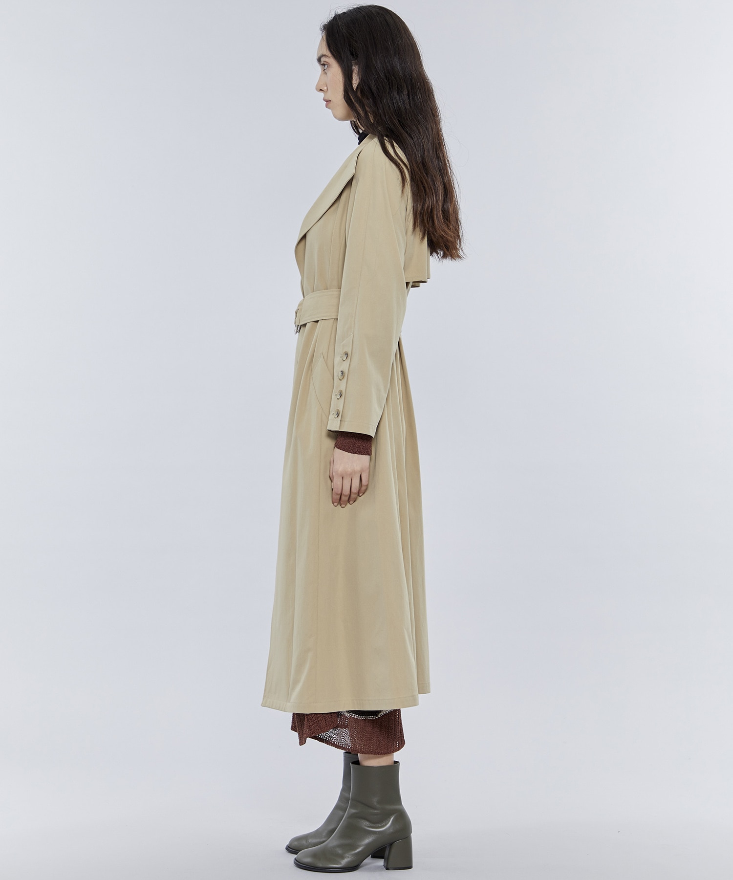 おトク】 2way Trench coat トレンチコート STUDIOUS × ELIN トレンチ