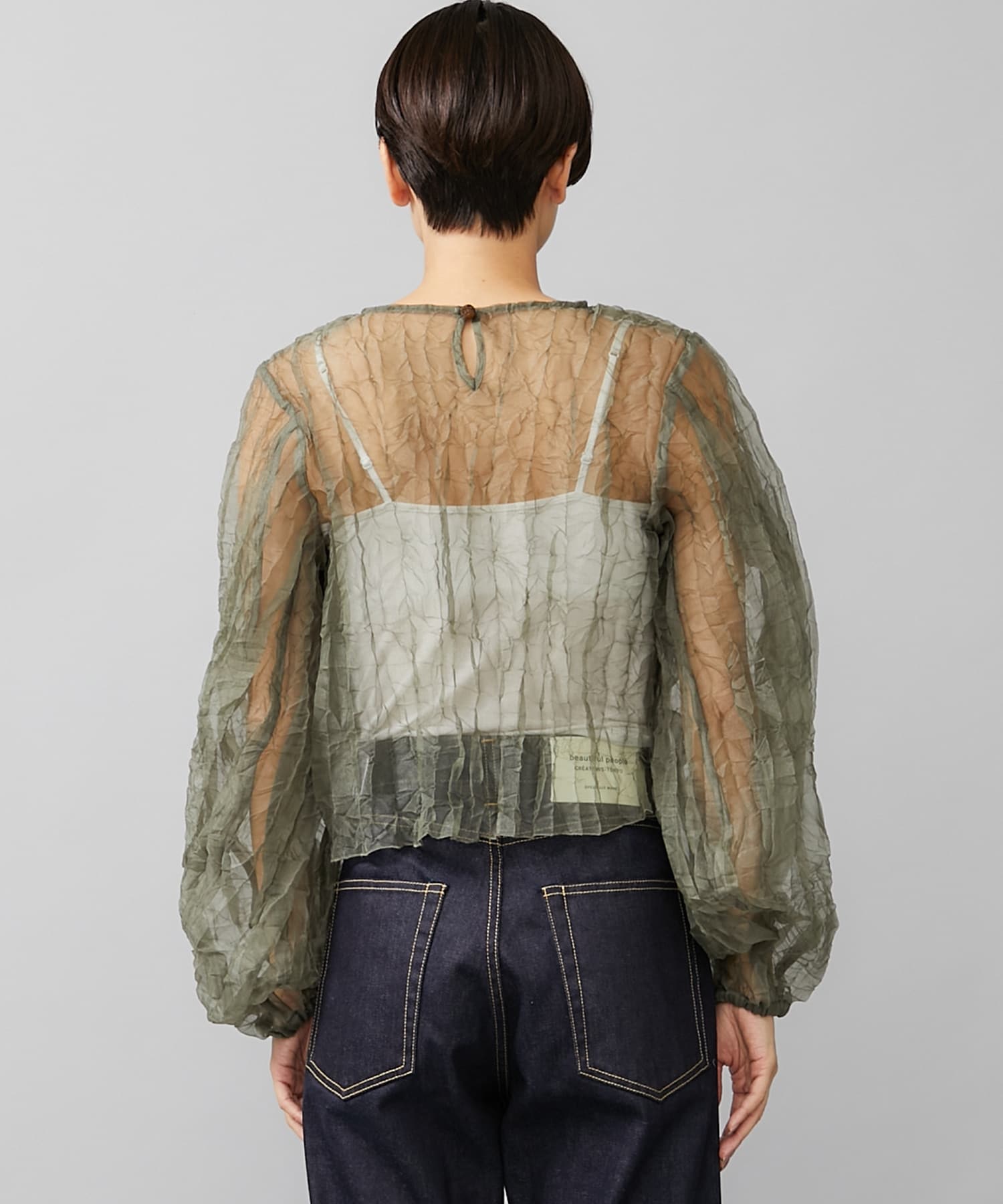 Recycle Organdy Pleats Top｜STUDIOUS