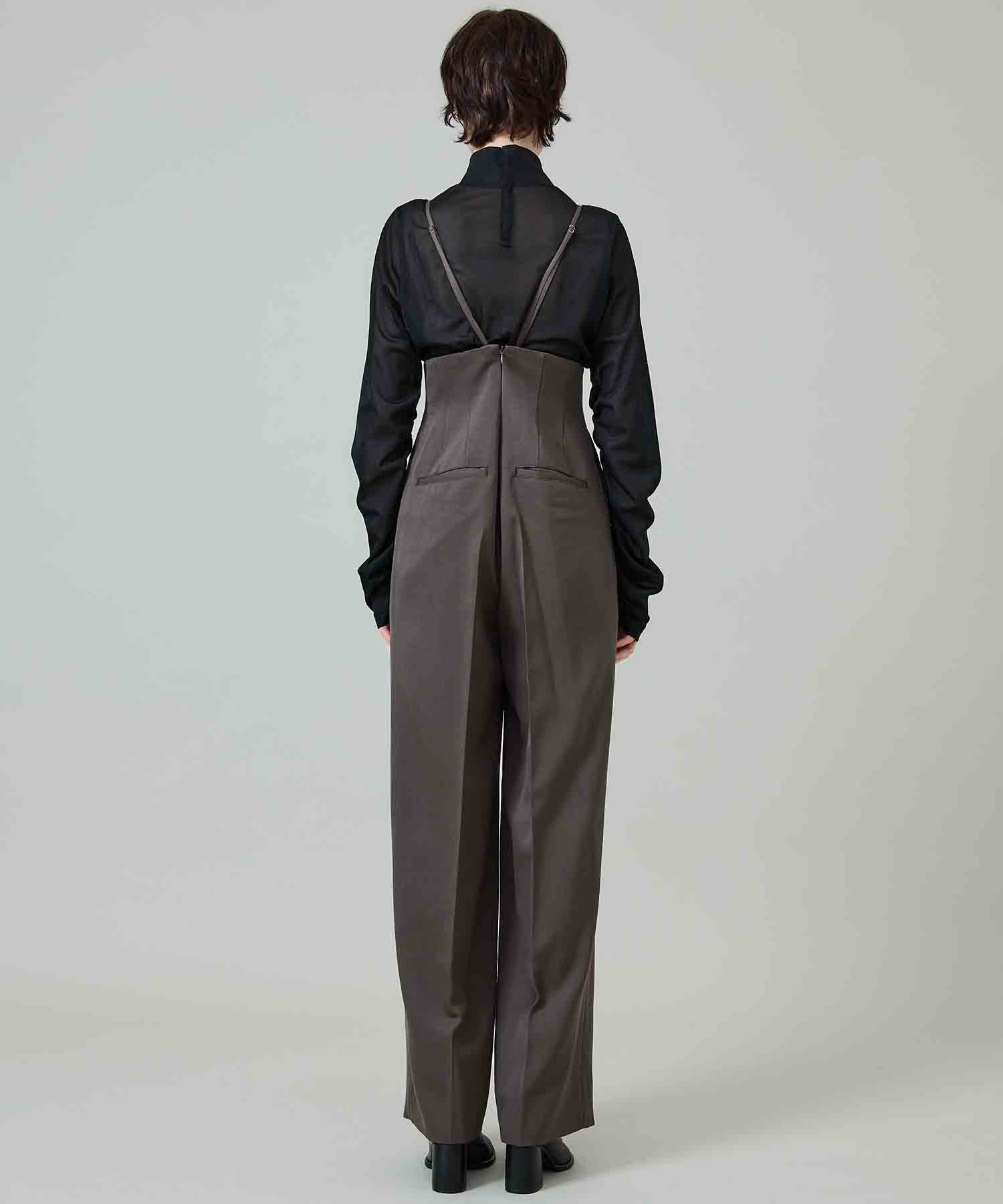 auralee TWIST WOOL BARATHEA JUMPSUIT-