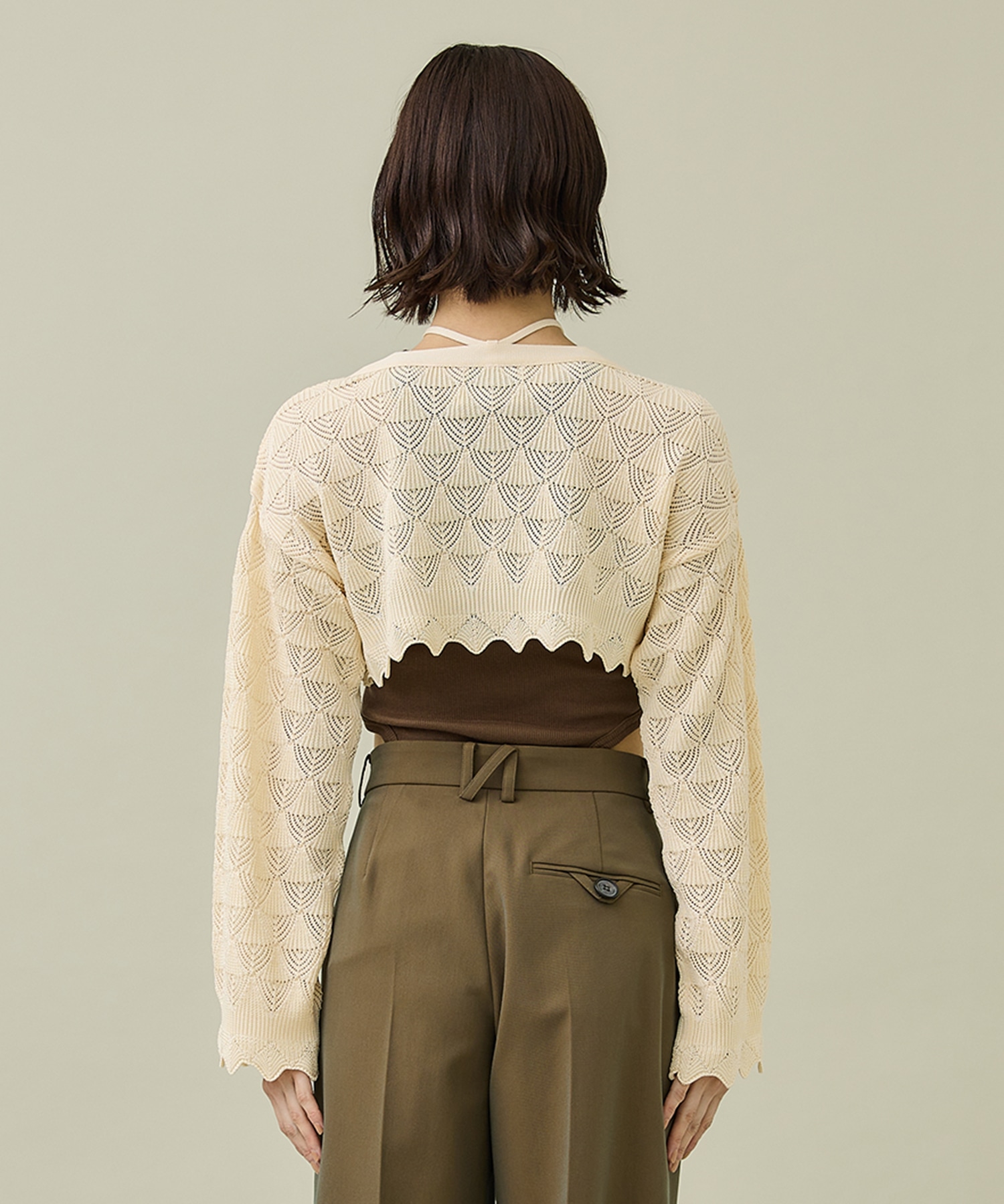 別注〉レースショートトップス(FREE IVORY): TAN: WOMENS｜ STUDIOUS