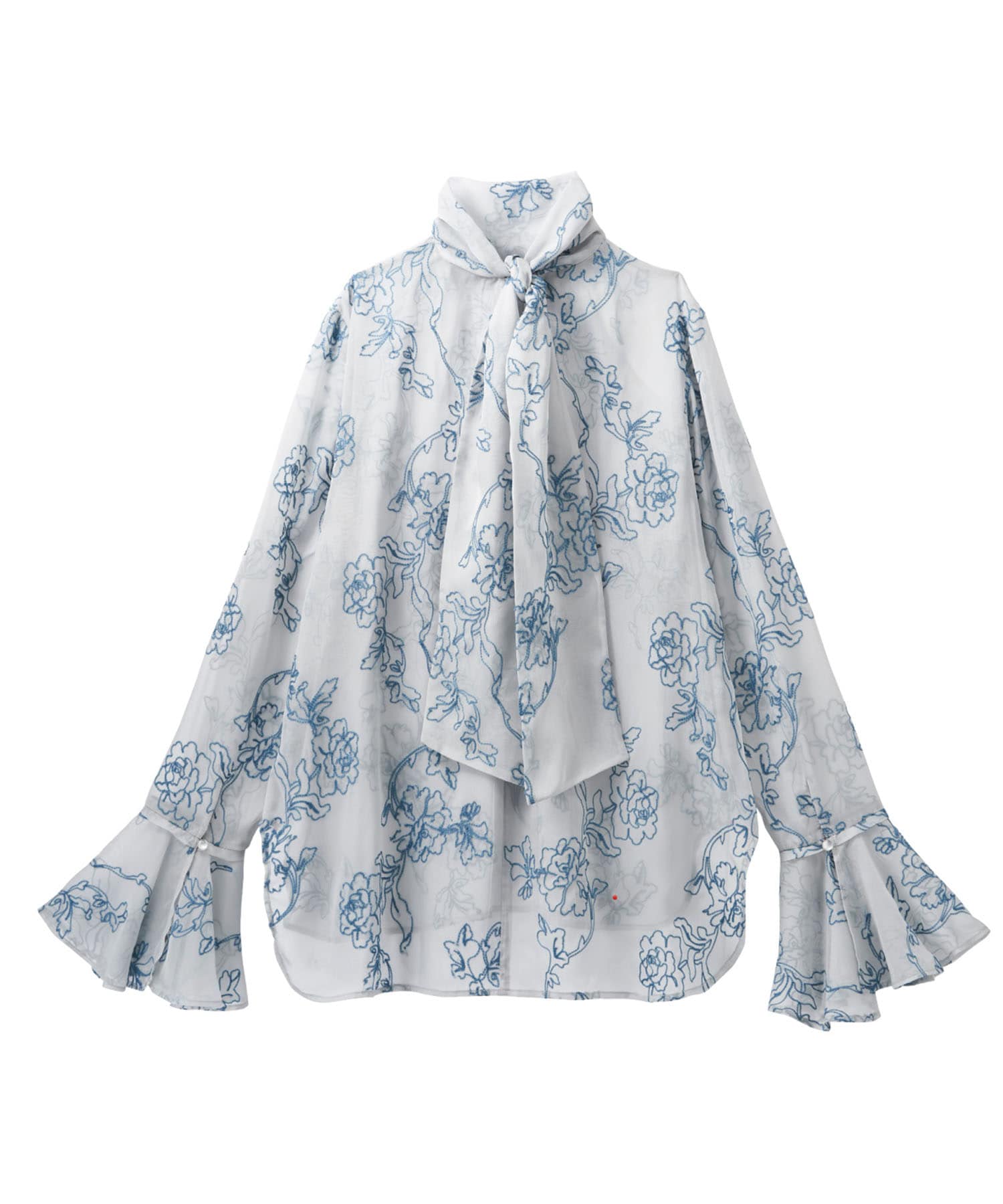 embroidery sheer blouse KnuthMarf