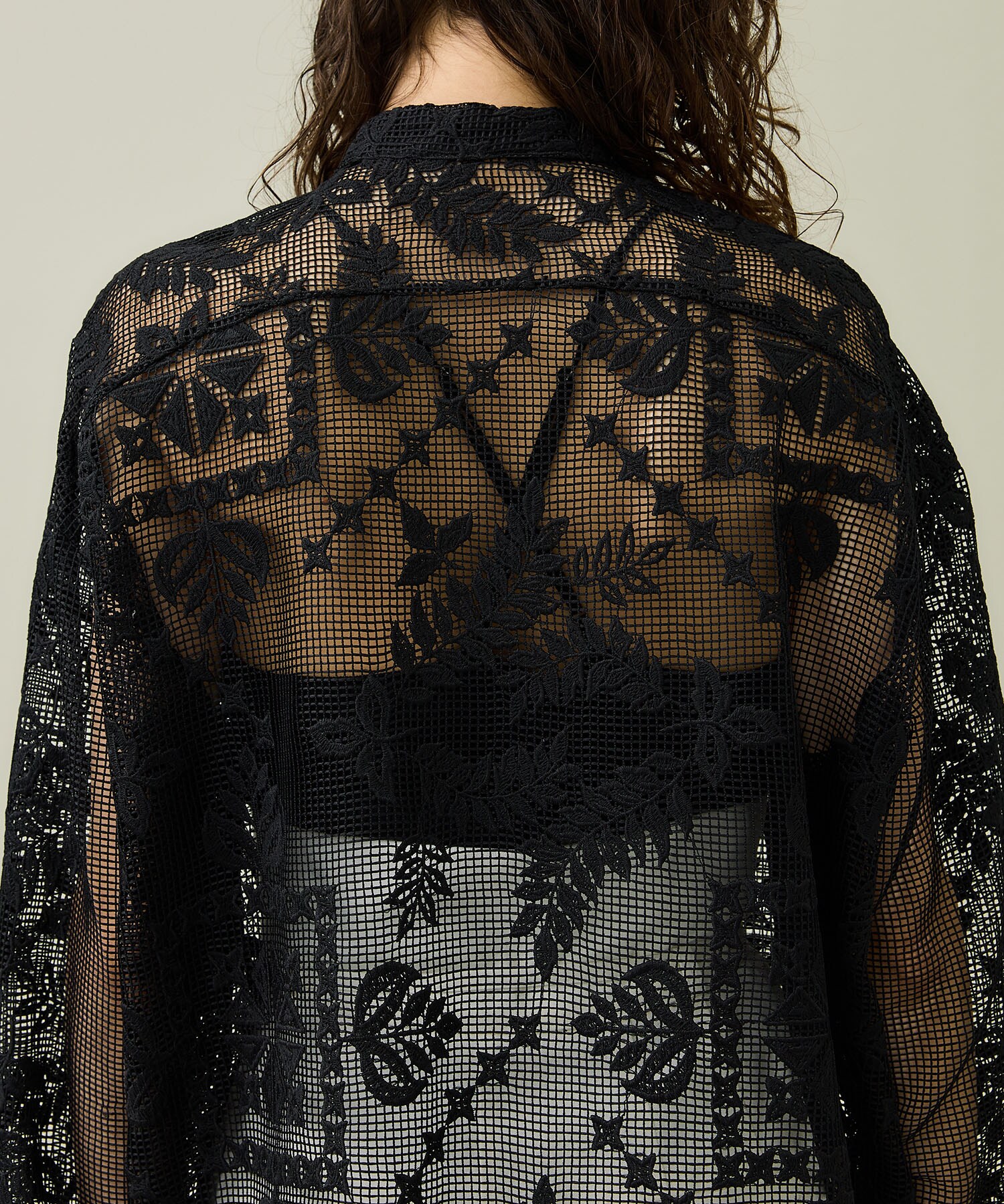 CHEMICAL LACE OVER SHIRT(FREE BLACK): AMERI: WOMENS｜ STUDIOUS ONLINE公式通販サイト