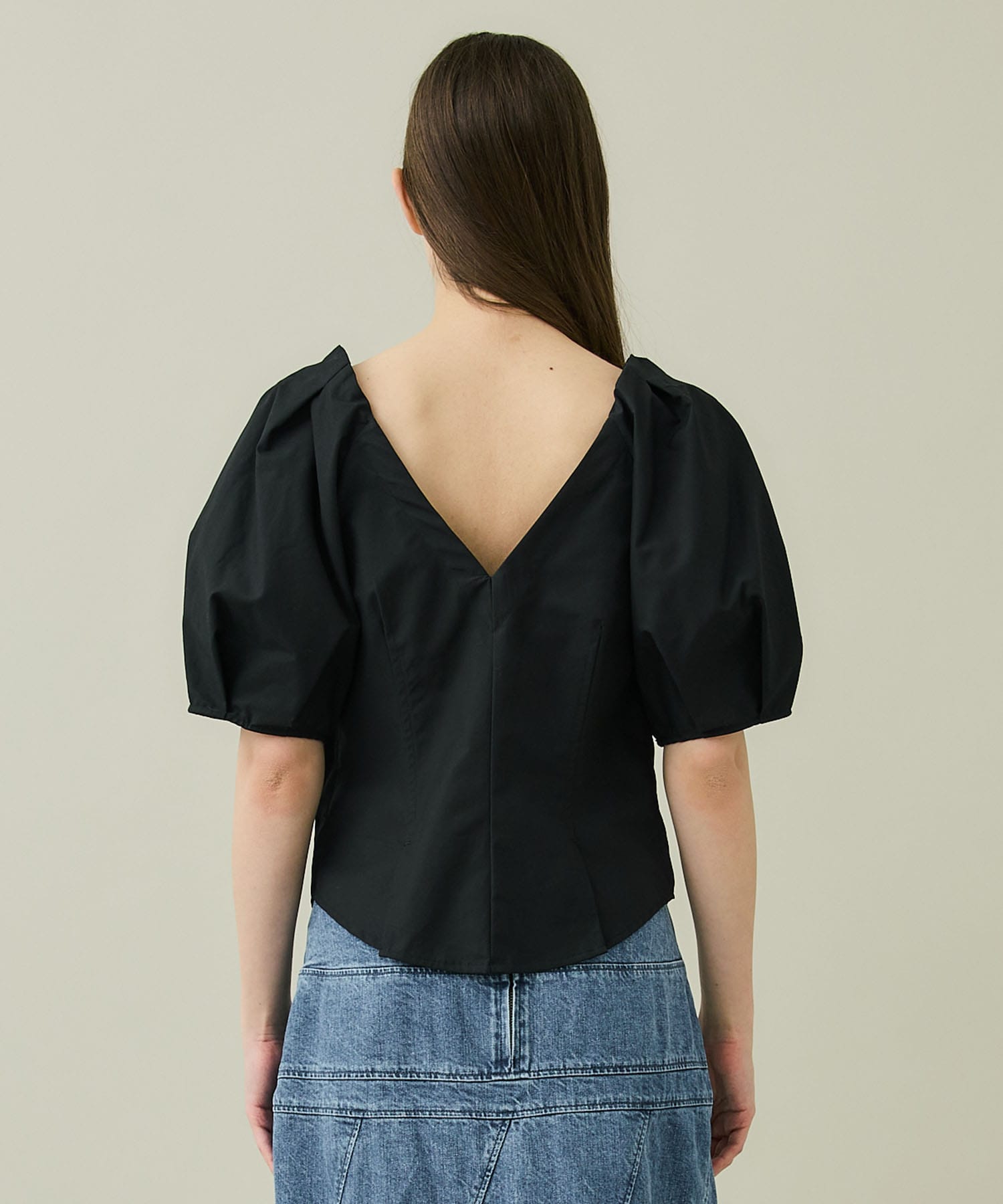 Two Fabric Combinated Blouse rito structure
