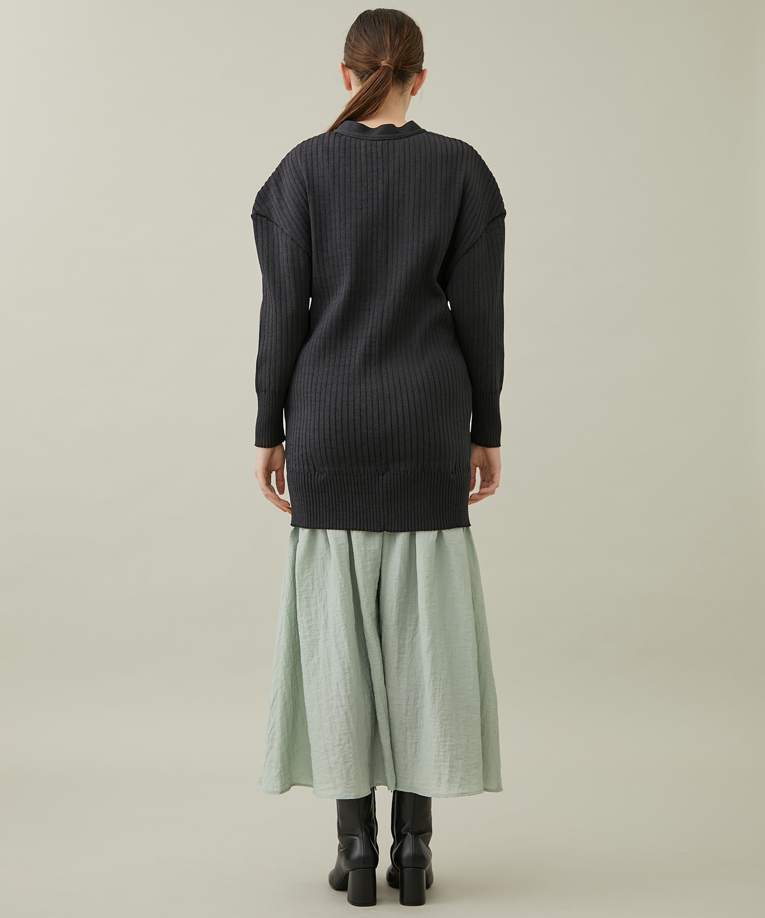 Luz combination cardigan dress GYGR AKIRANAKA