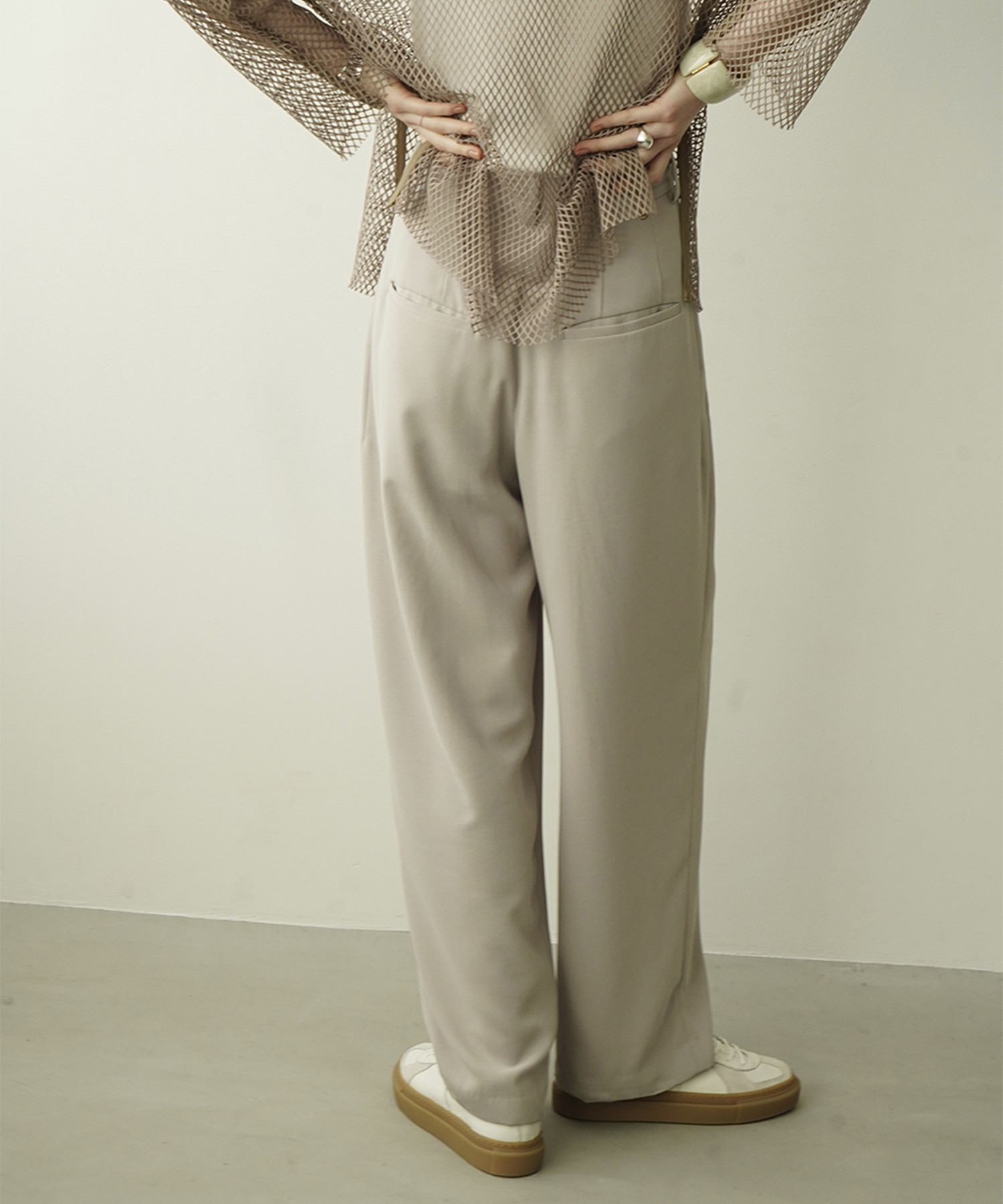 BASIC TUCK PANTS(0 IVORY): CLANE: WOMENS｜ STUDIOUS ONLINE公式通販