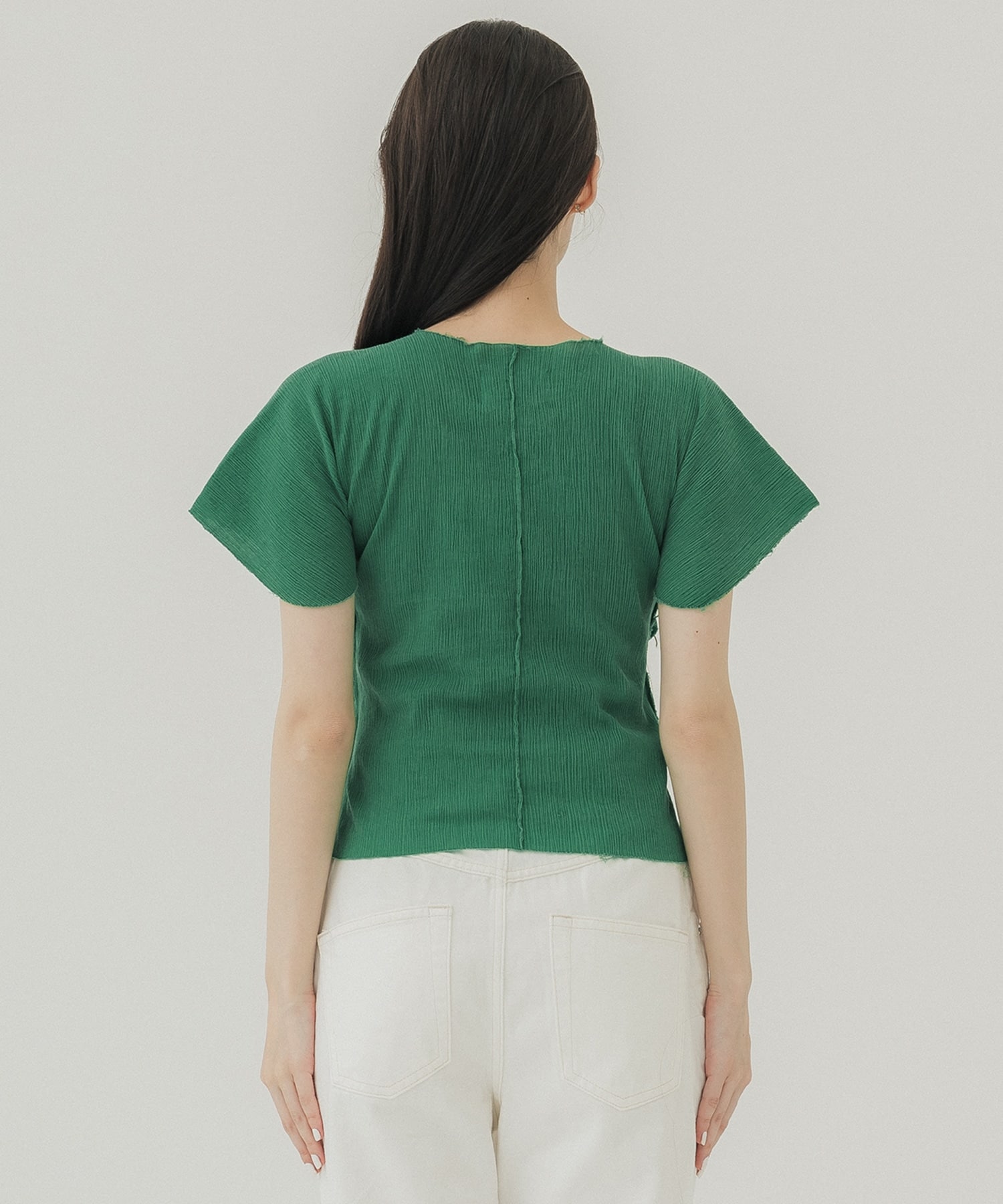 Cotton yoryu short sleeve(FREE GREEN): kotohayokozawa: WOMENS 