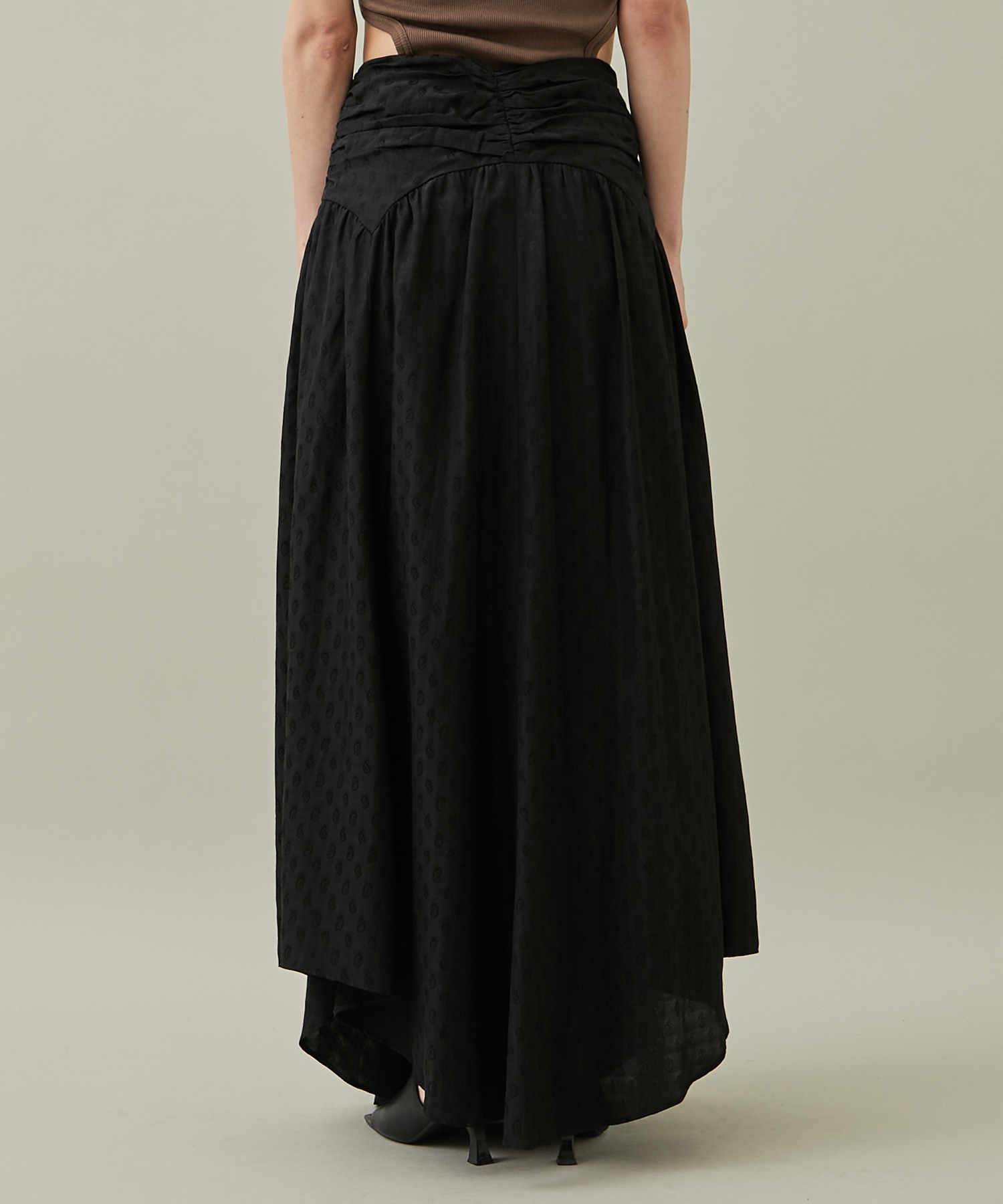 GATHERED PAISLEY SKIRT(1 BLACK): FETICO: WOMENS｜ STUDIOUS ONLINE