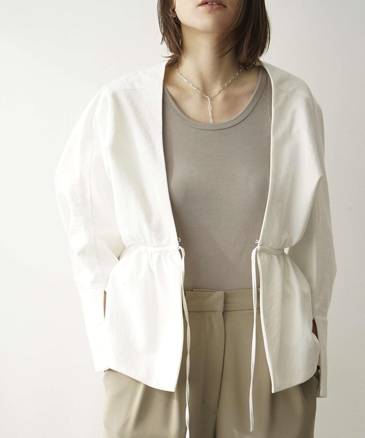 2WAY FRILL BOLERO(1 WHITE): CLANE: WOMENS｜ STUDIOUS ONLINE公式