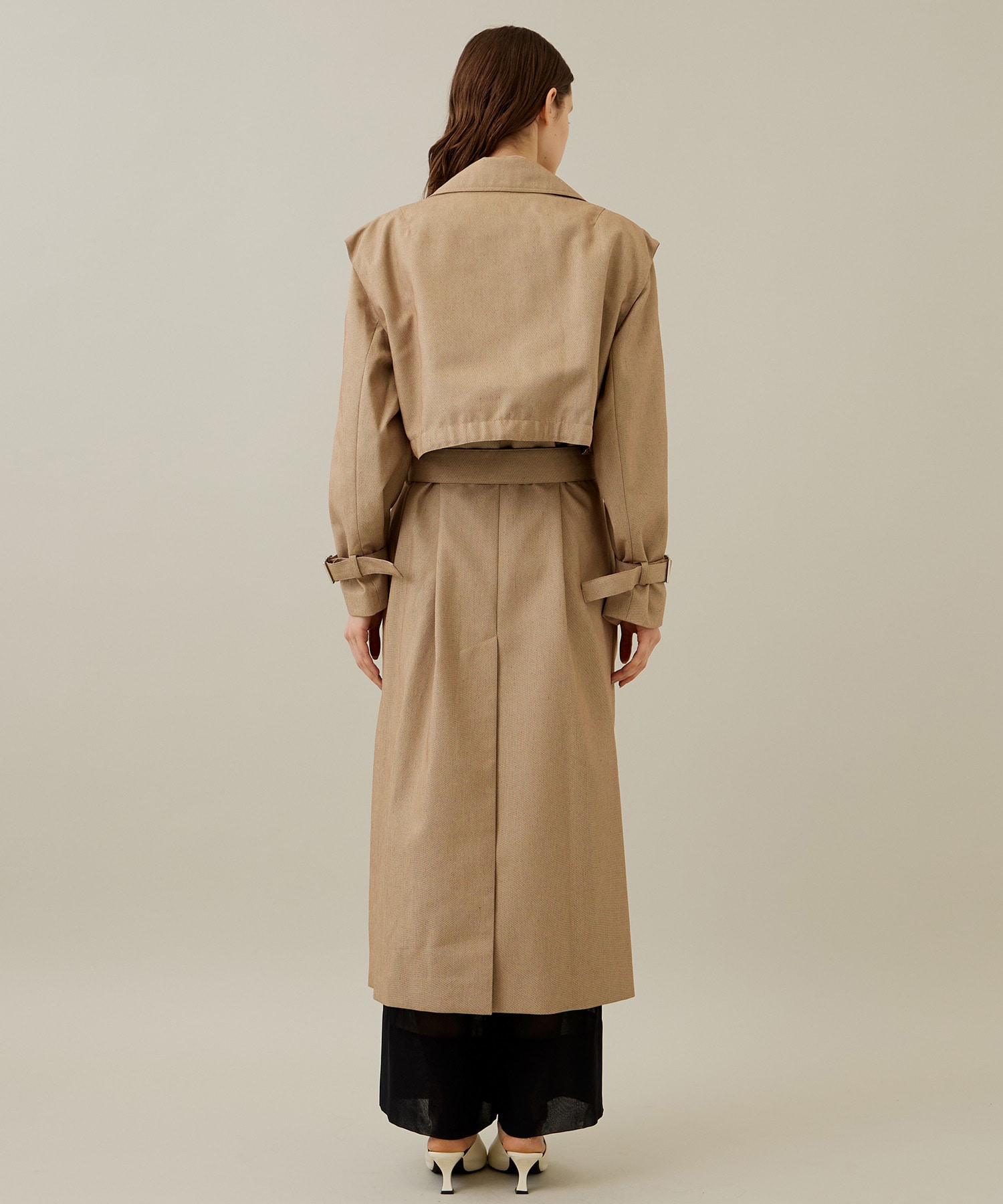 美品】 IHNN / イン | 2022SS | BELTED LONG COAT ベルテッドロング