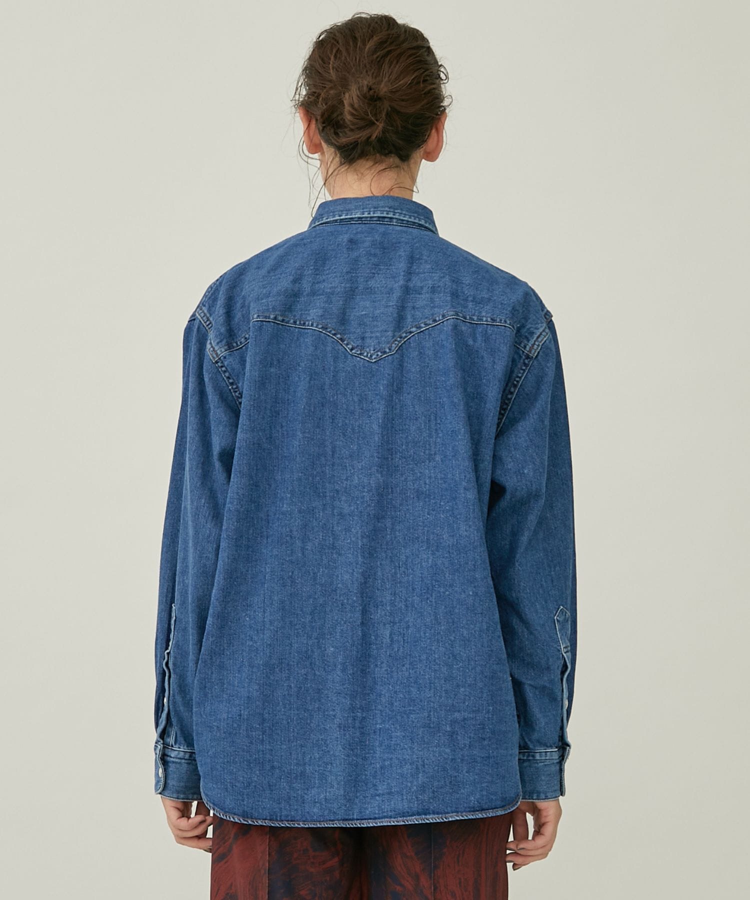 Denim fringe shirt(S BLUE): TOGA PULLA: WOMENS｜ STUDIOUS ONLINE