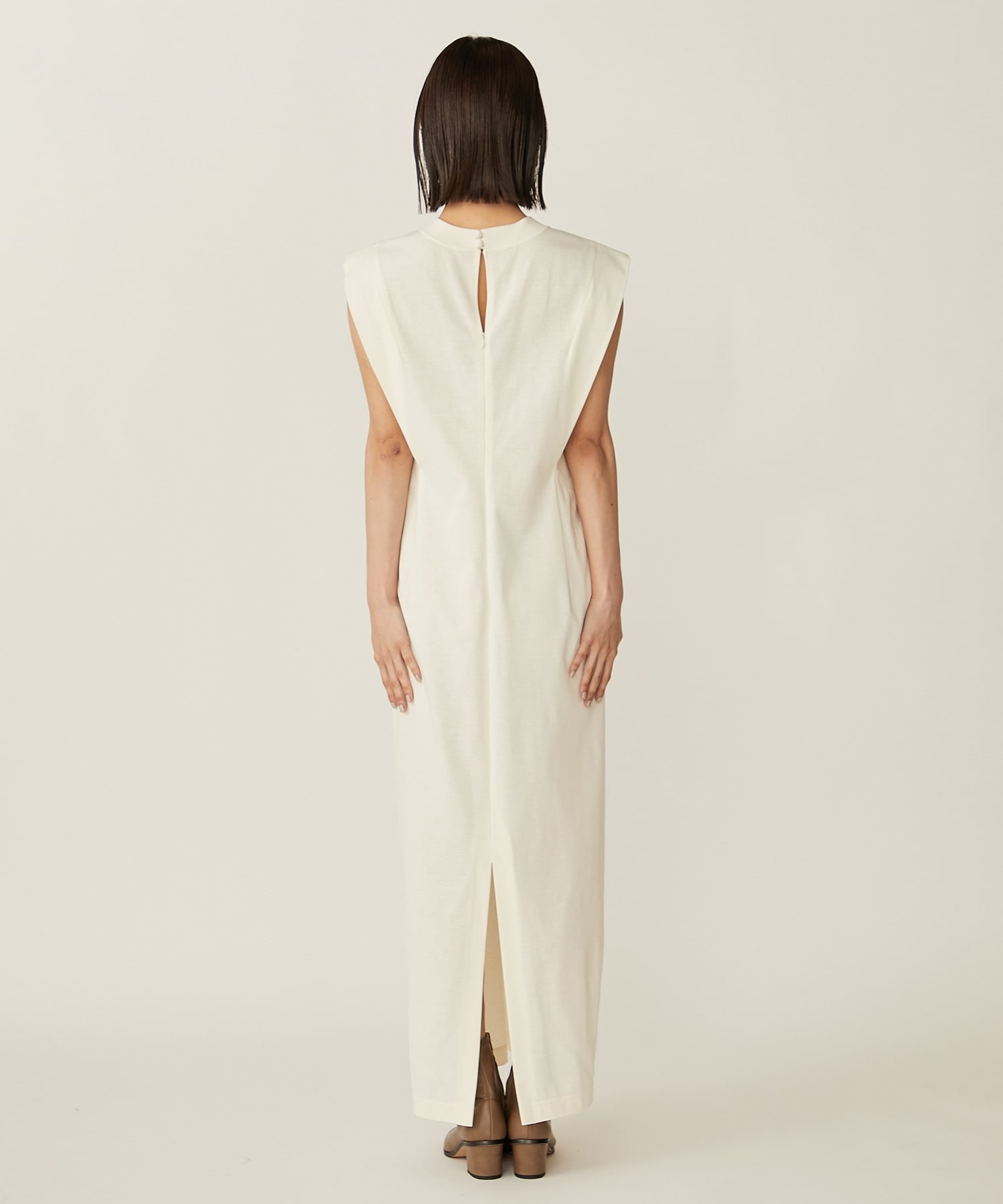 Cotton Jersey Sleeveless Dress(1 ECRU): Mame Kurogouchi: WOMENS