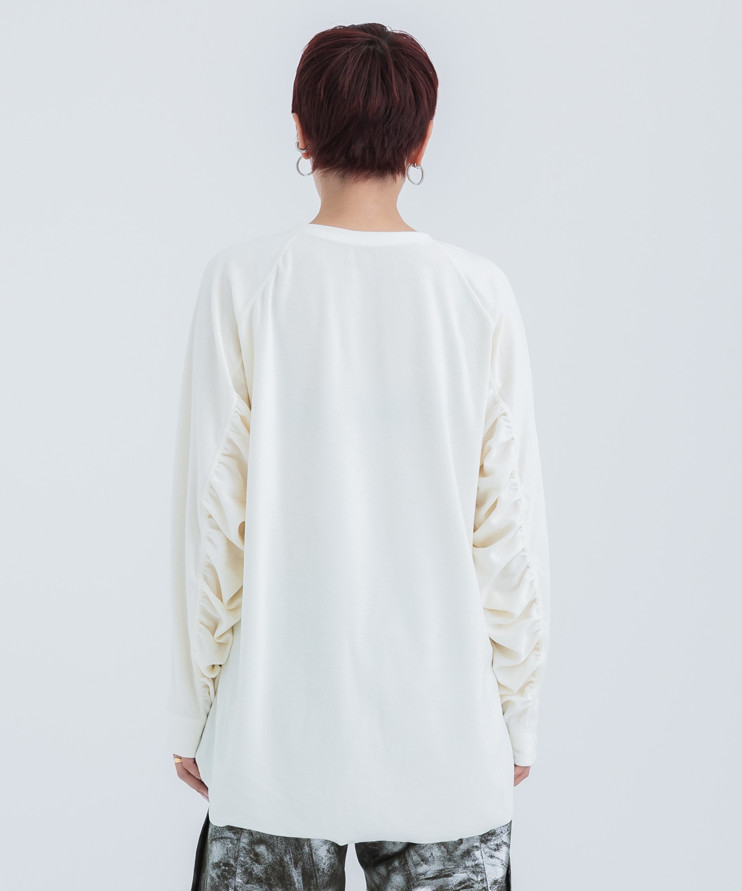 Micro Pile Design TEE(FREE OFF WHITE): STUDIOUS: WOMENS｜ STUDIOUS