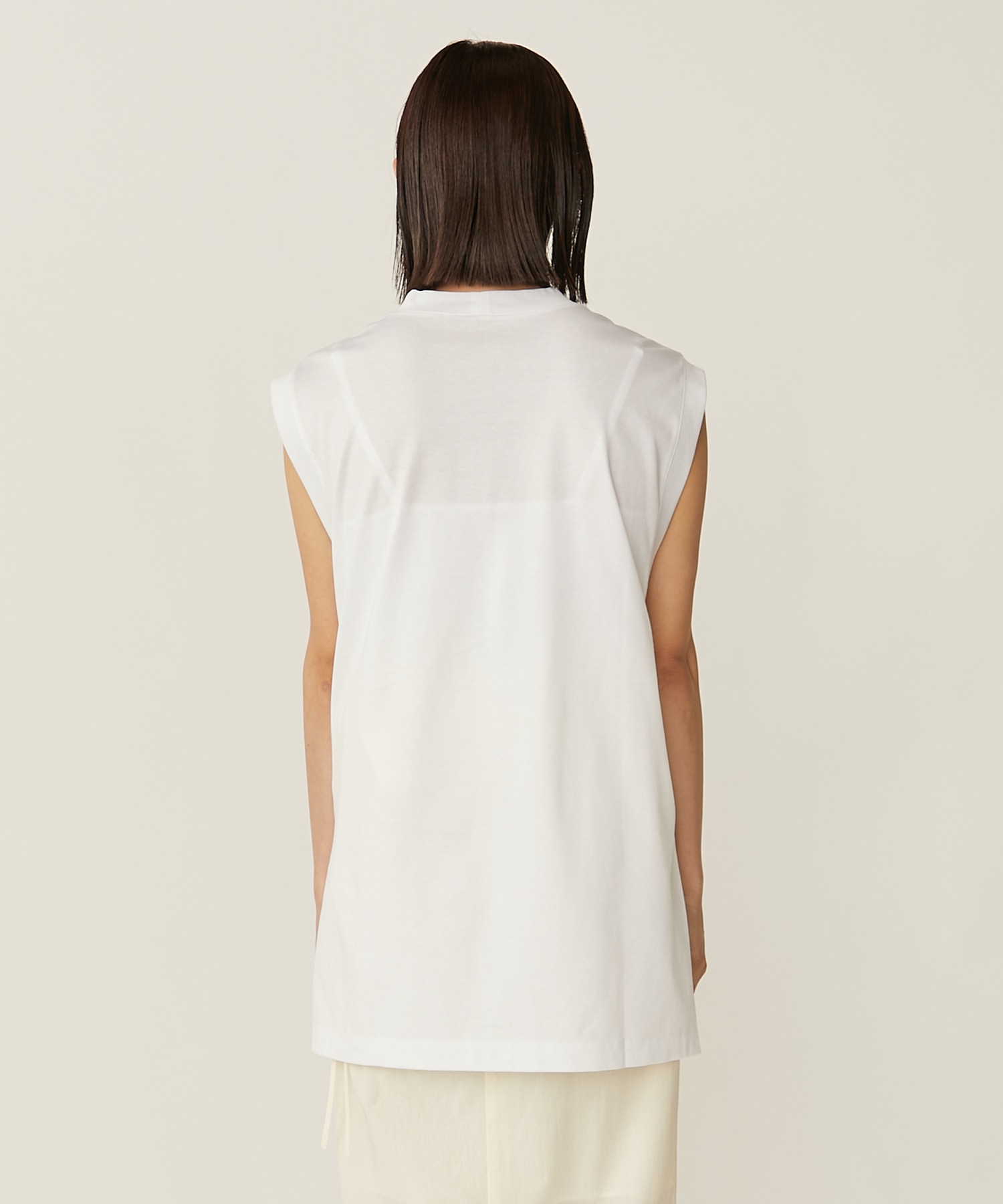 Suvin Cotton Jersey Emboridery Top(2 WHITE): Mame Kurogouchi