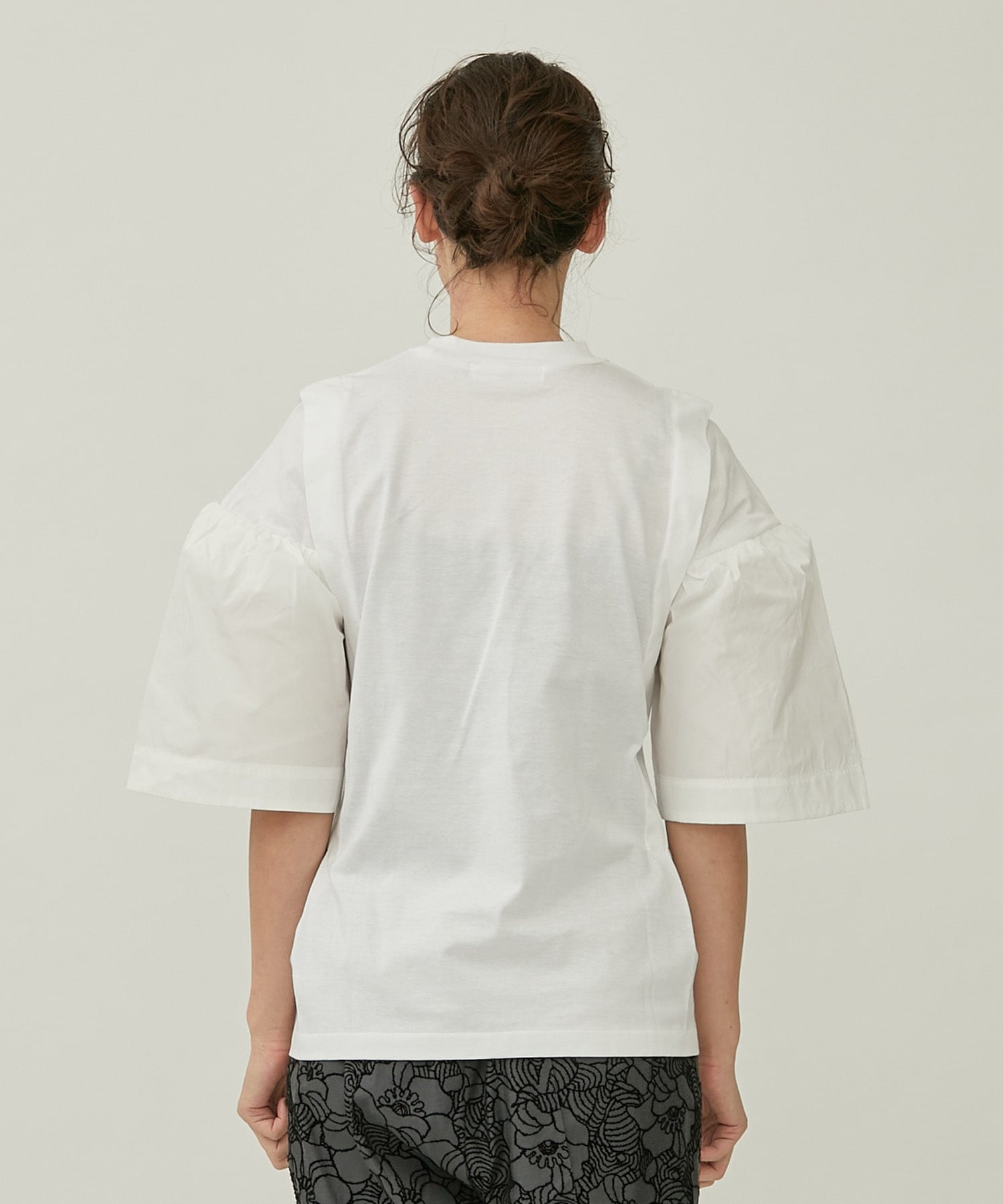 Cotton jersey T-shirt(36 WHITE): TOGA PULLA: WOMENS｜ STUDIOUS