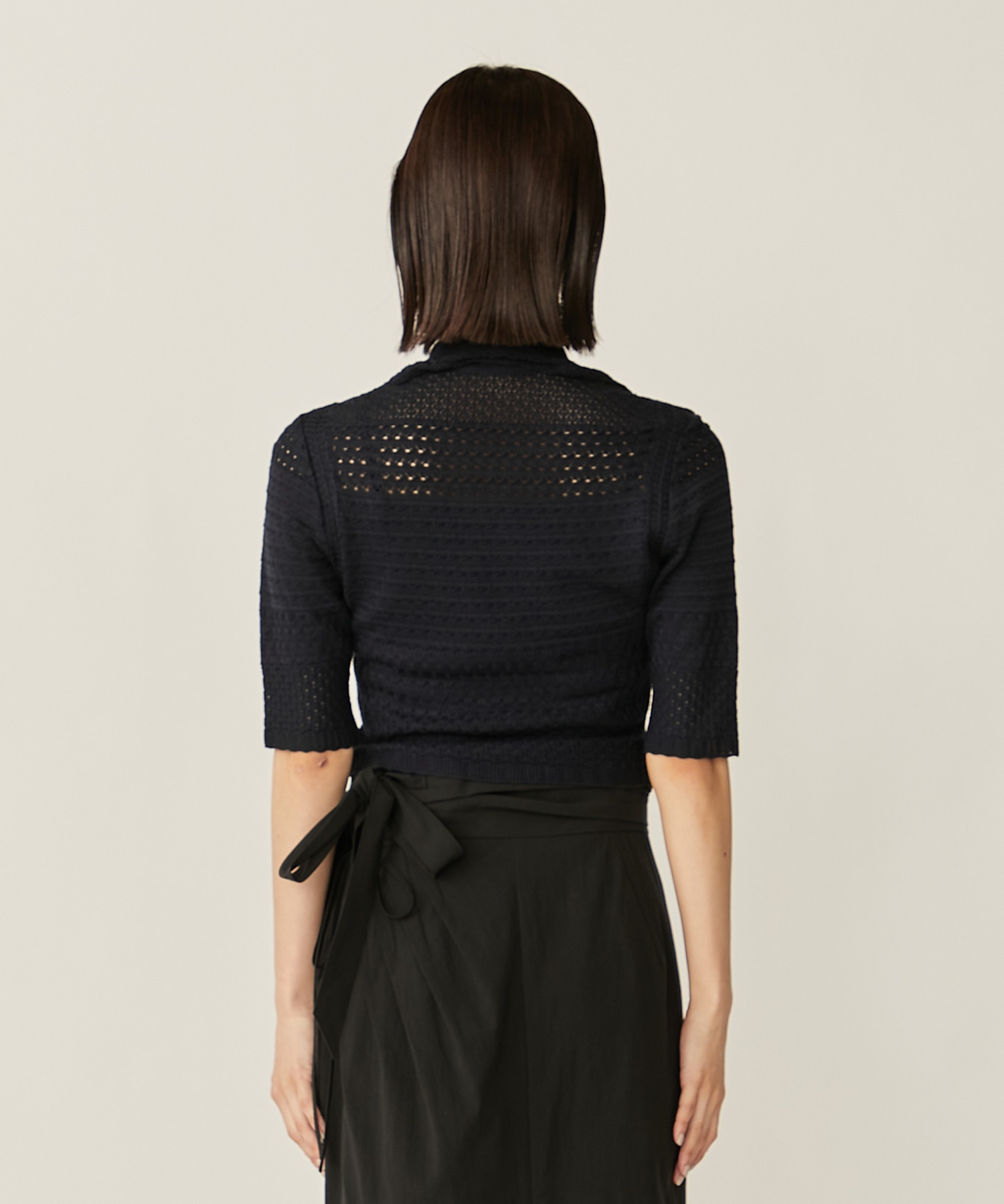 Lace Knitted Top(1 NAVY): Mame Kurogouchi: WOMENS｜ STUDIOUS