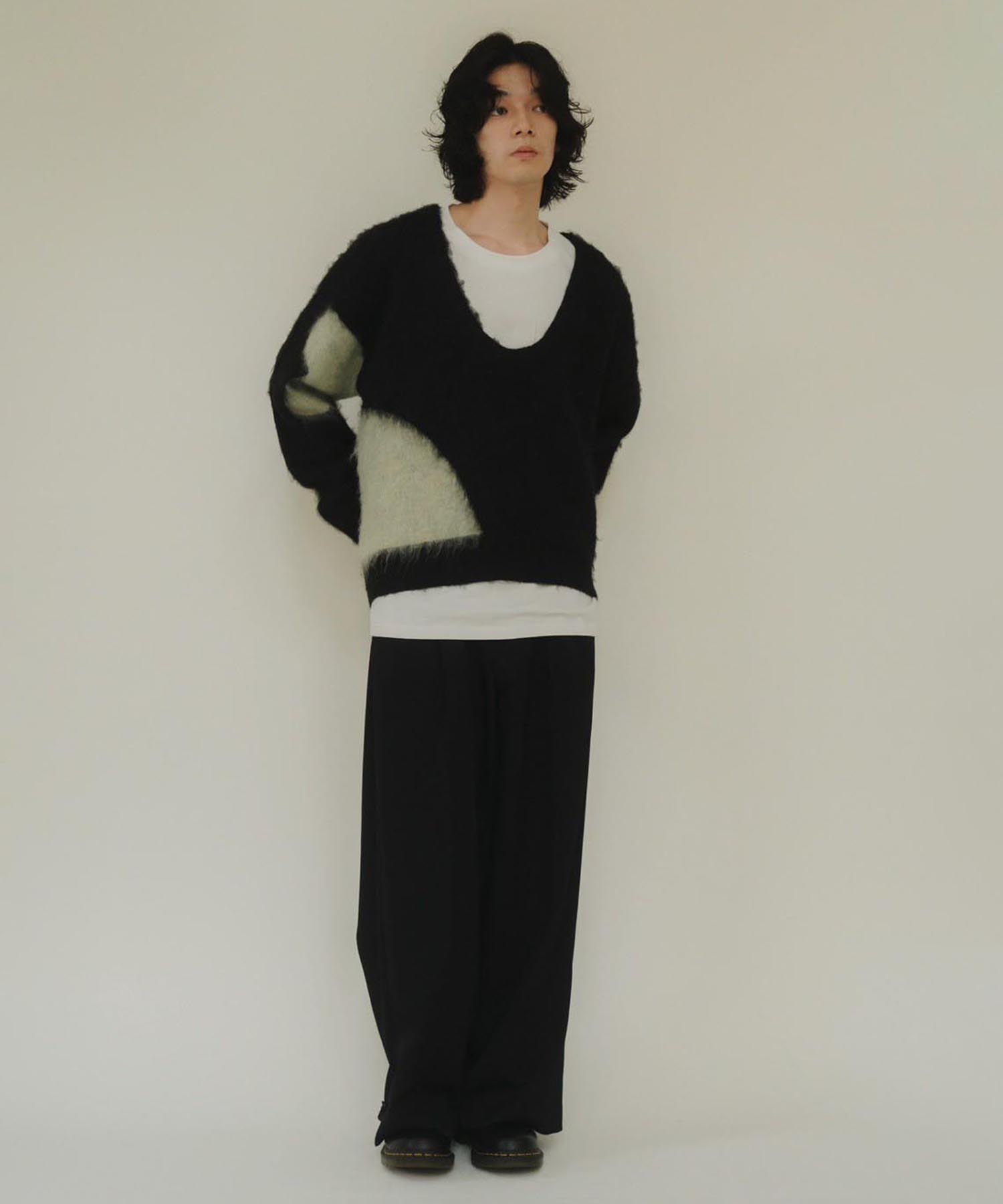 Uneck knit pullover(FREE BLACK): KnuthMarf: WOMENS｜ STUDIOUS