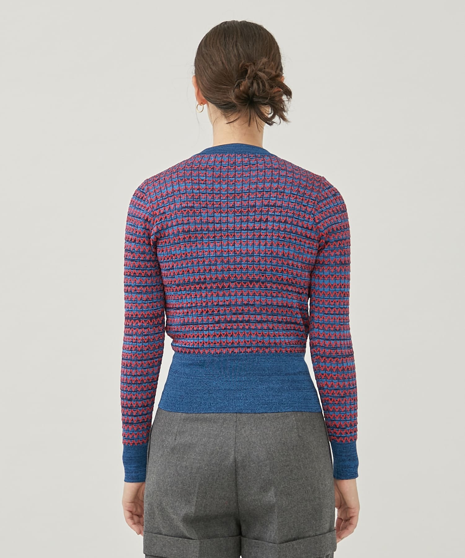Wide rib knit cardigan(36 RED): TOGA PULLA: WOMENS｜ STUDIOUS 