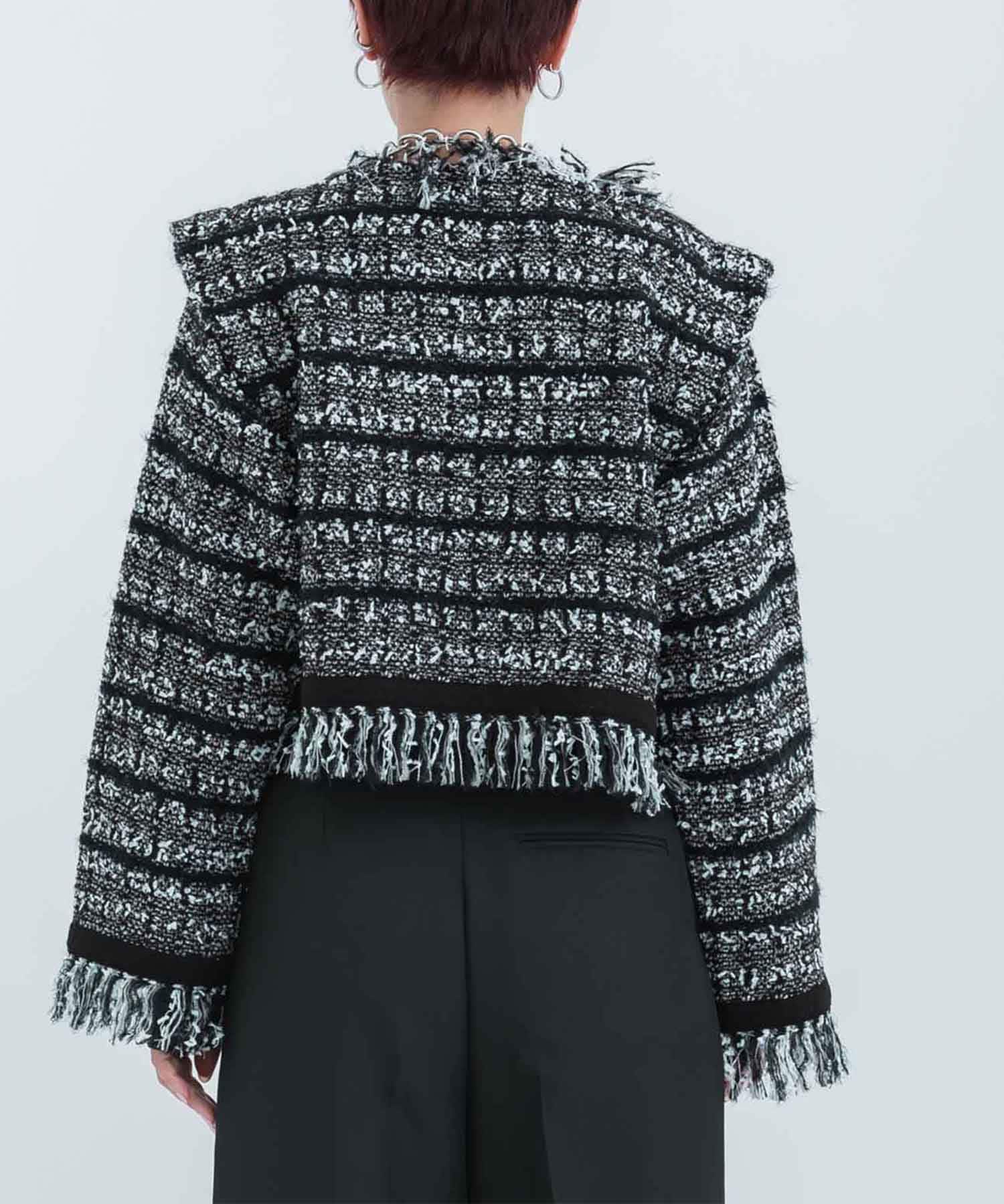 Tweed Knit Jacket STUDIOUS