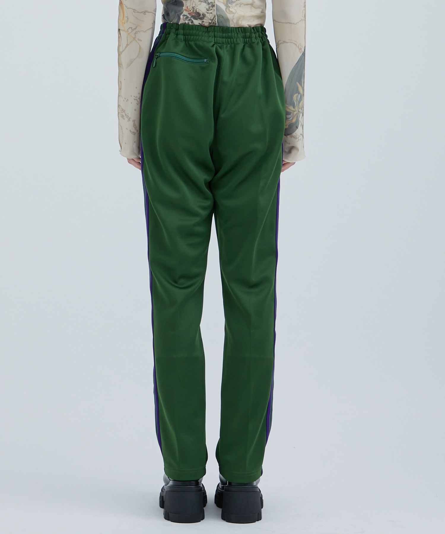 Narrow Track Pant - Poly Smooth(XS GREEN): Needles: WOMENS 