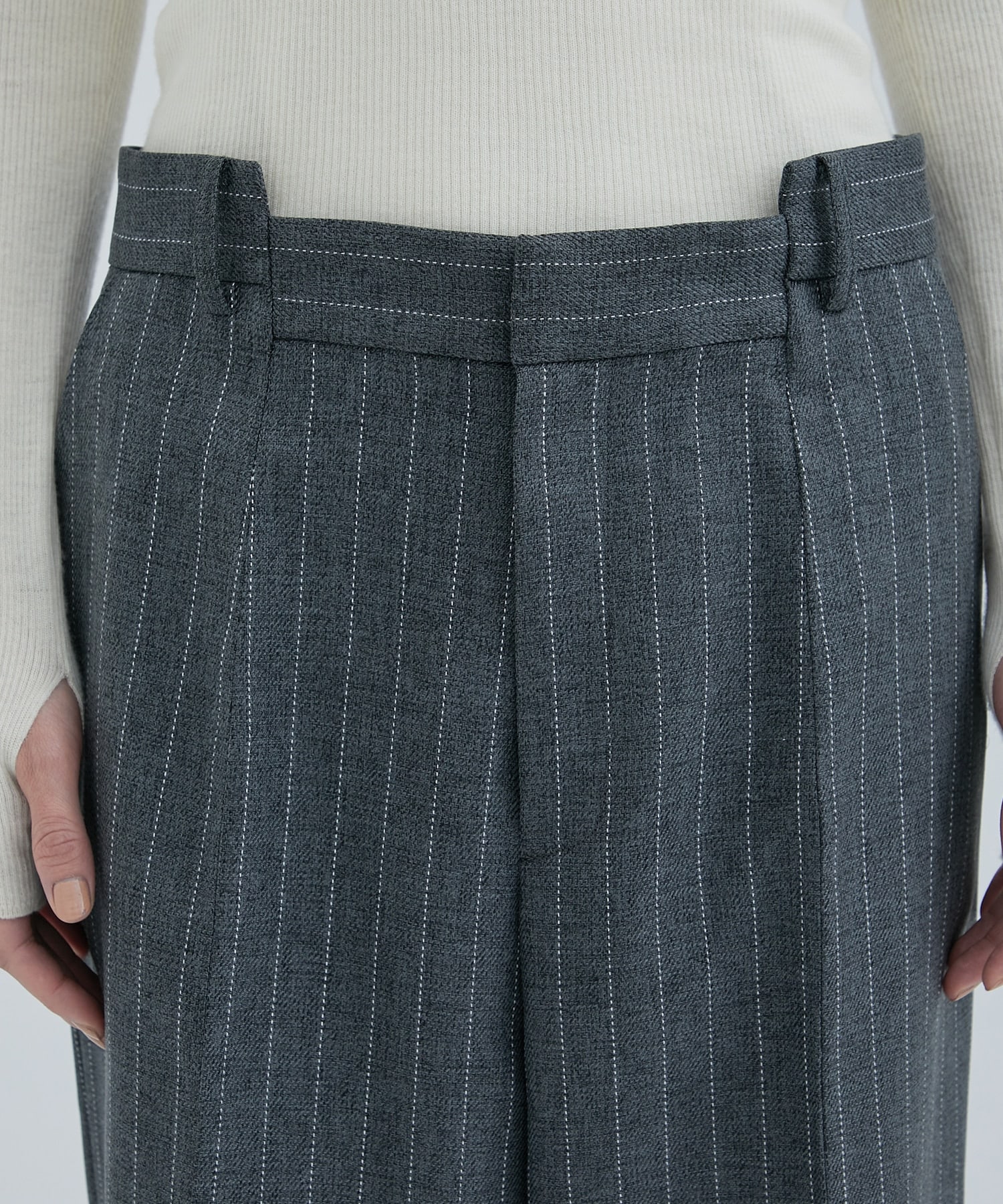Side Paneled Trousers Pinstripe STUDIOUS