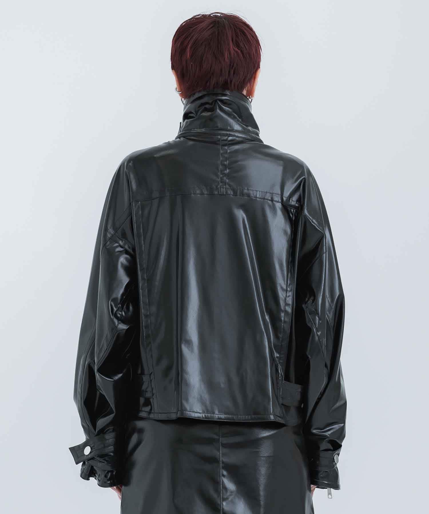 Patent Biker Jacket(FREE BLACK): STUDIOUS: WOMENS｜ STUDIOUS