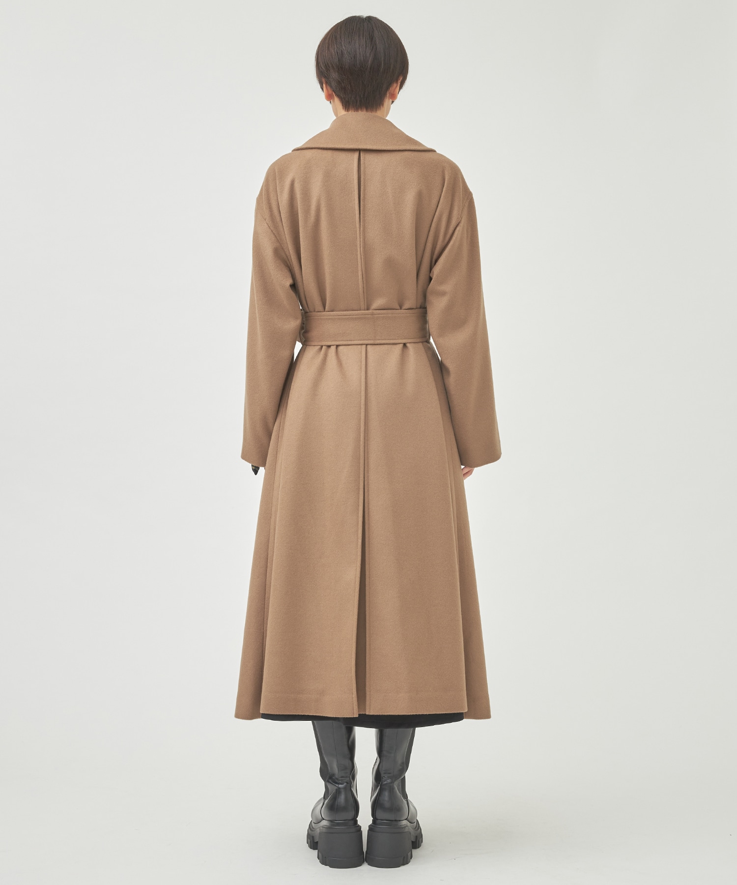 EX.インパーテットウールコート(1 BEIGE): Dessin de mode: WOMENS