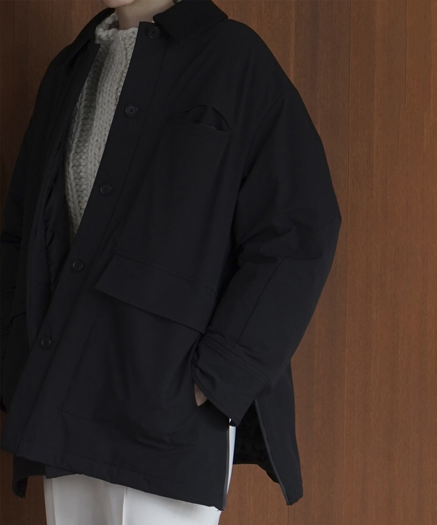 OVER QUILTING HUNTING JACKET(1 BLACK): CLANE: WOMENS｜ STUDIOUS