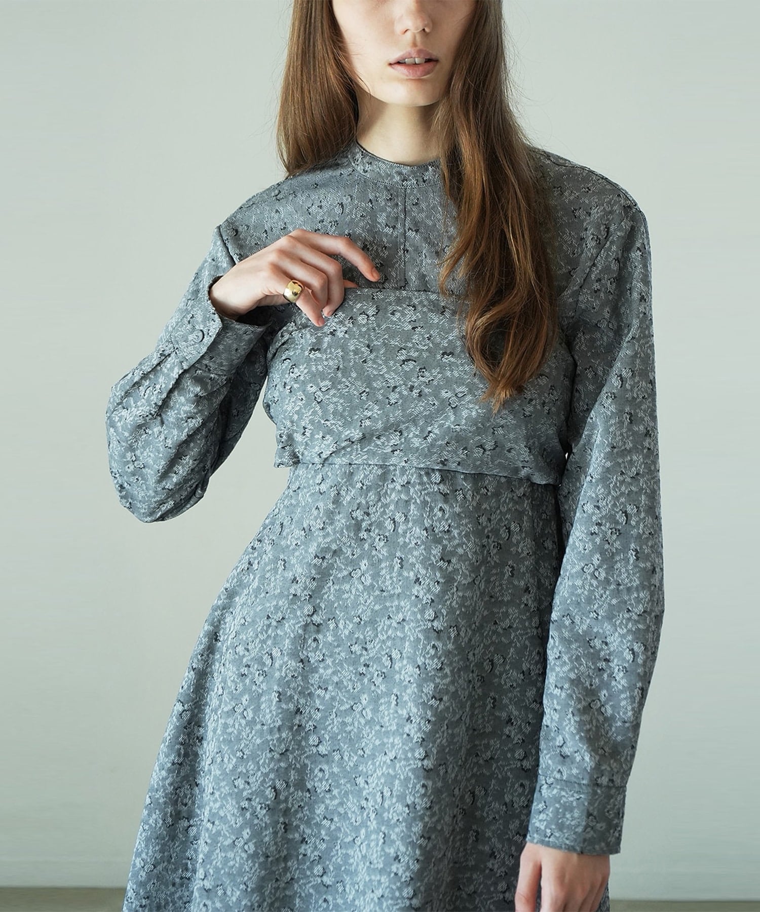 2WAY JAQUARD ONEPIECE(1 GREY): CLANE: WOMENS｜ STUDIOUS ONLINE公式 