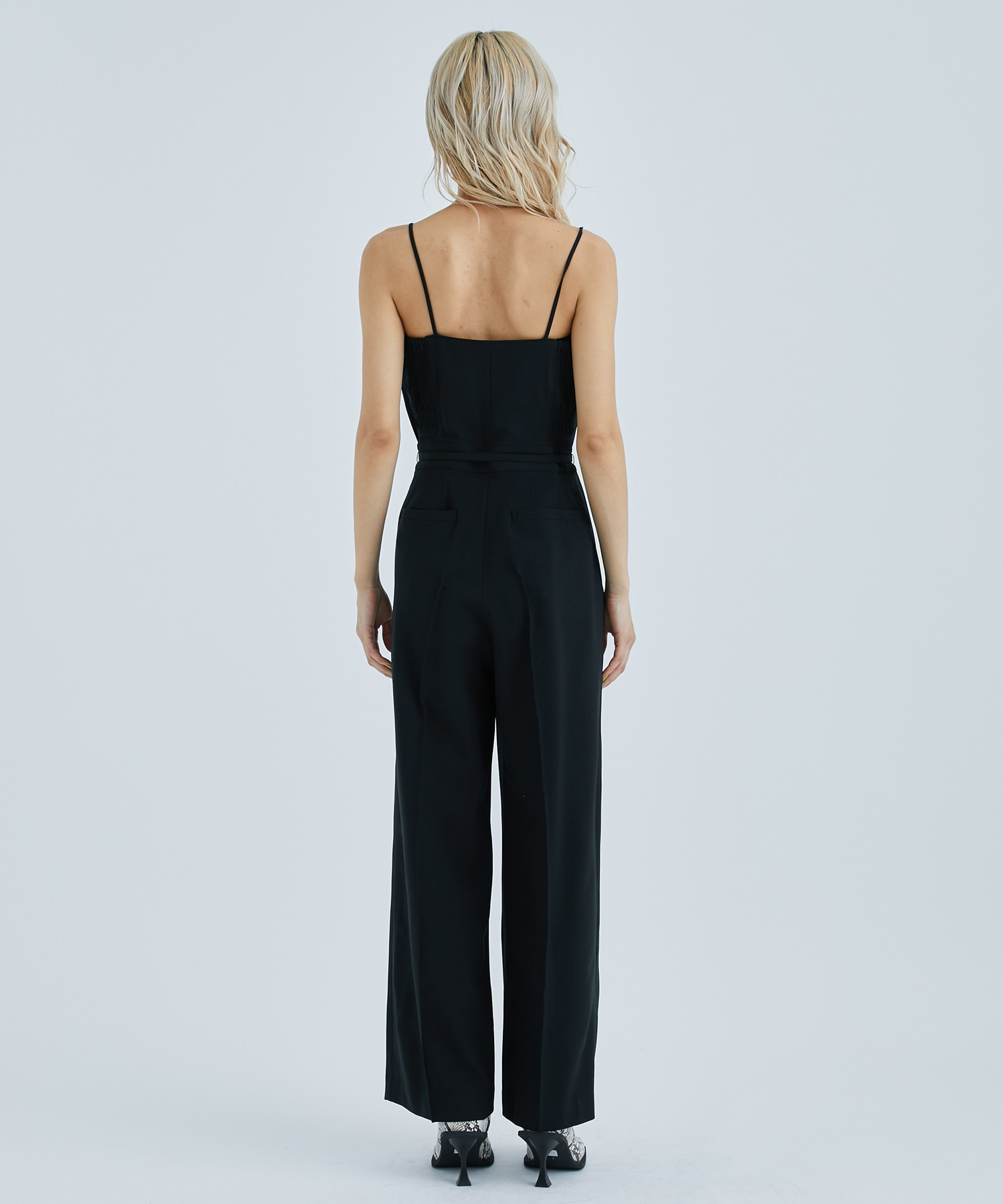 Reine slip jumpsuit BK(1 BLACK): AKIRANAKA: WOMENS｜ STUDIOUS 