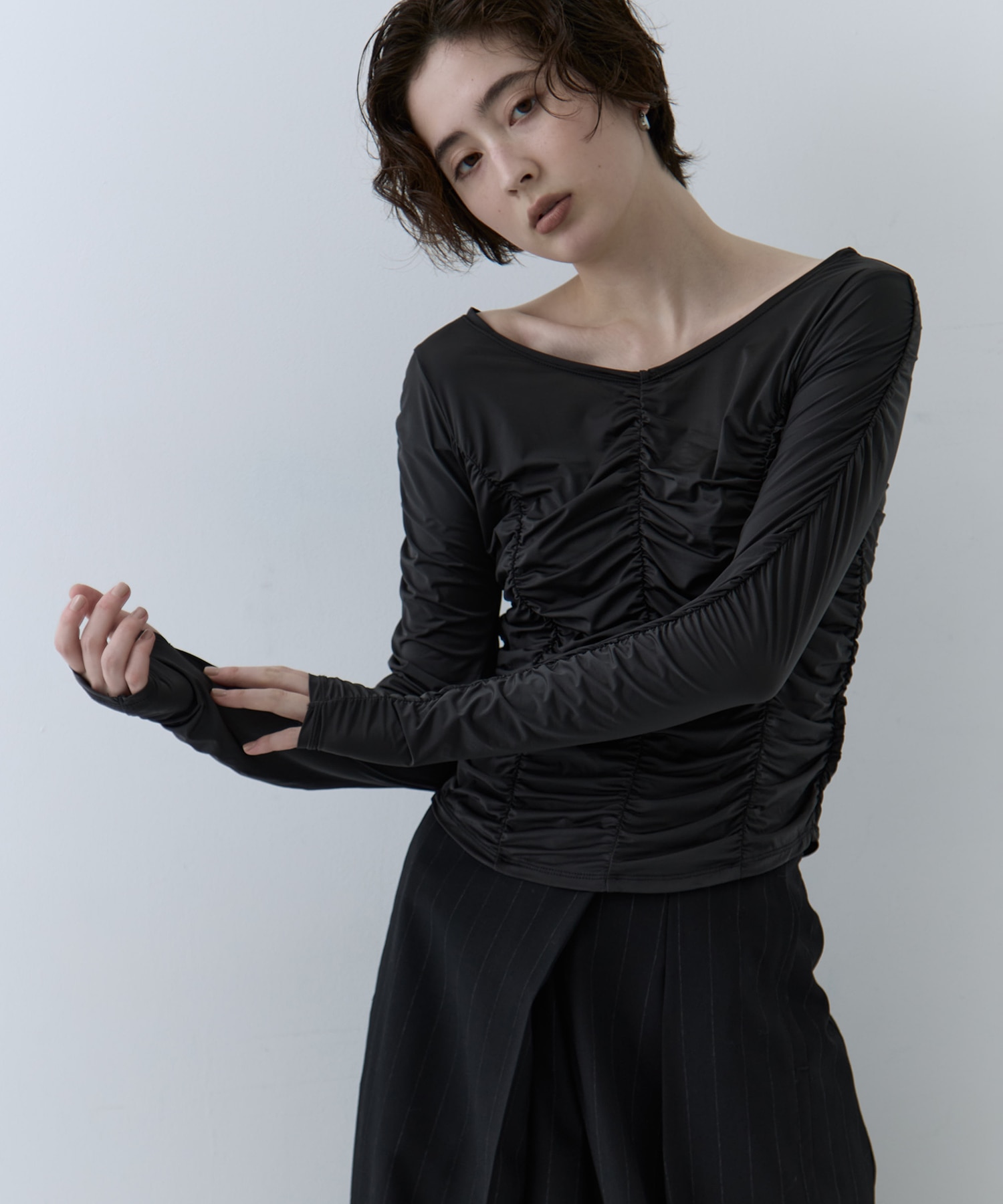 Gathered Skin Top STUDIOUS