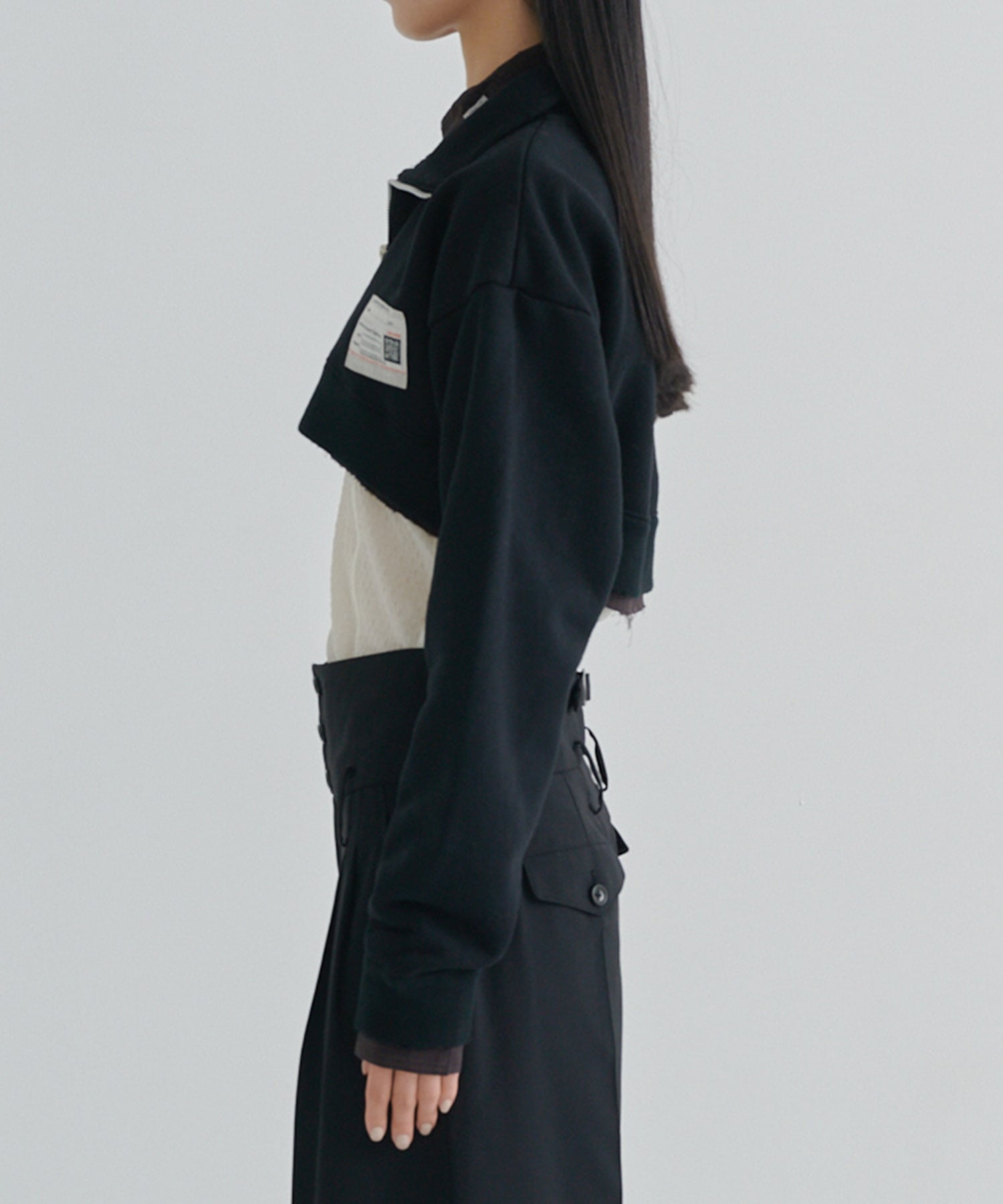 CROPPED LAYERED PULLOVER Maison MIHARA YASUHIRO