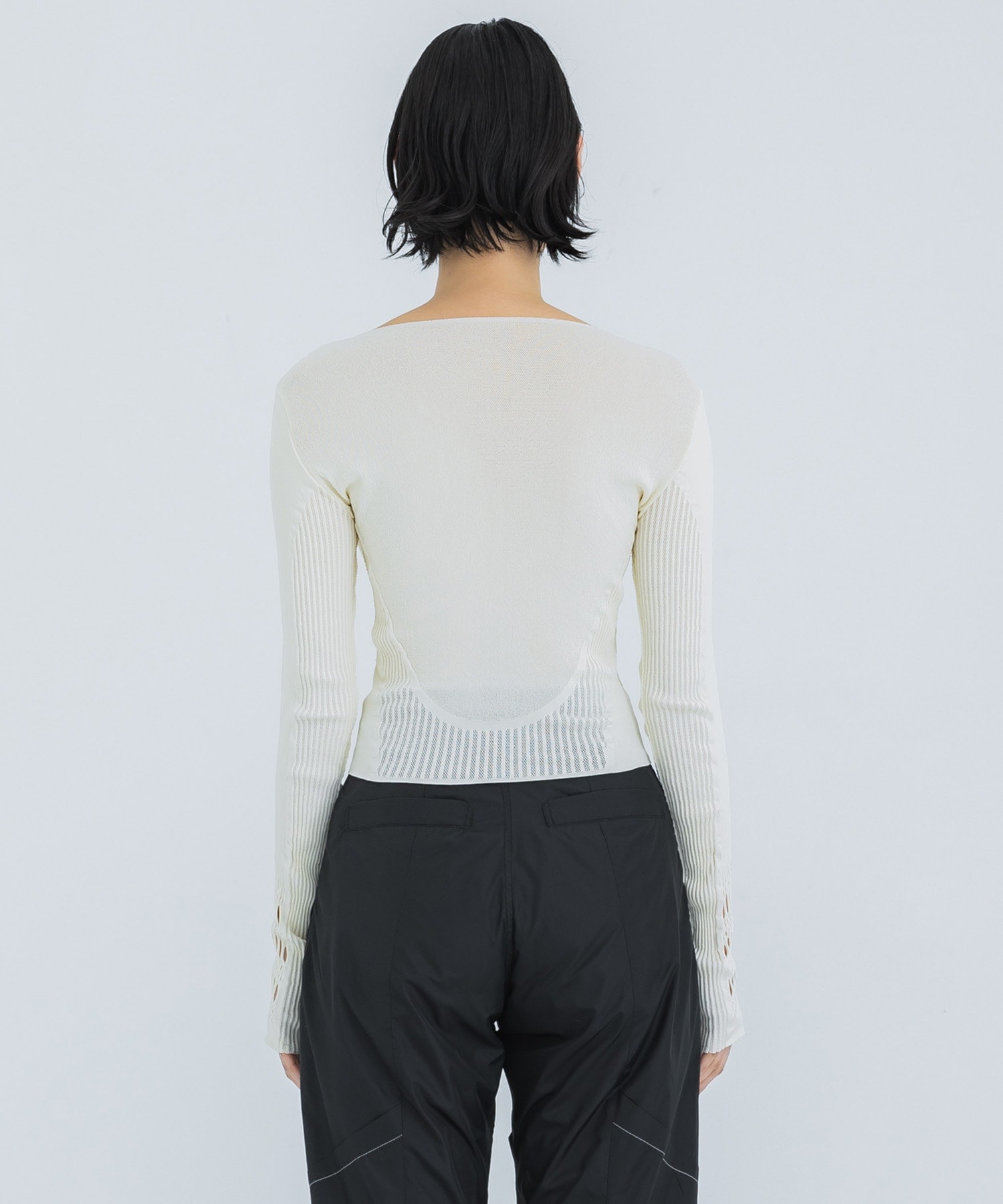 hole Lace knit pullover(FREE IVORY): MUKASA: WOMENS｜ STUDIOUS ...