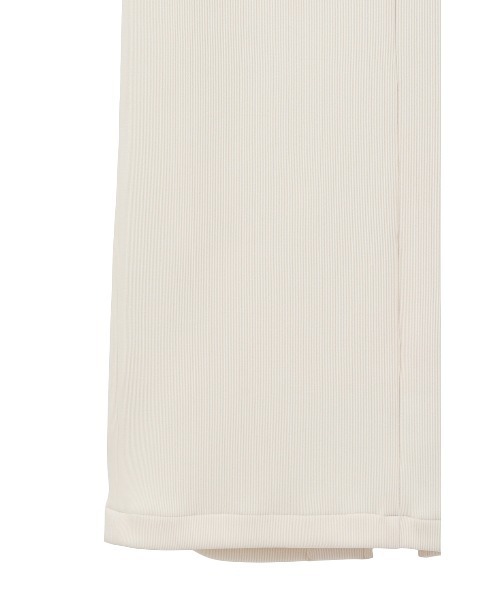 RIB STRIPE STRAIGHT SKIRT CLANE