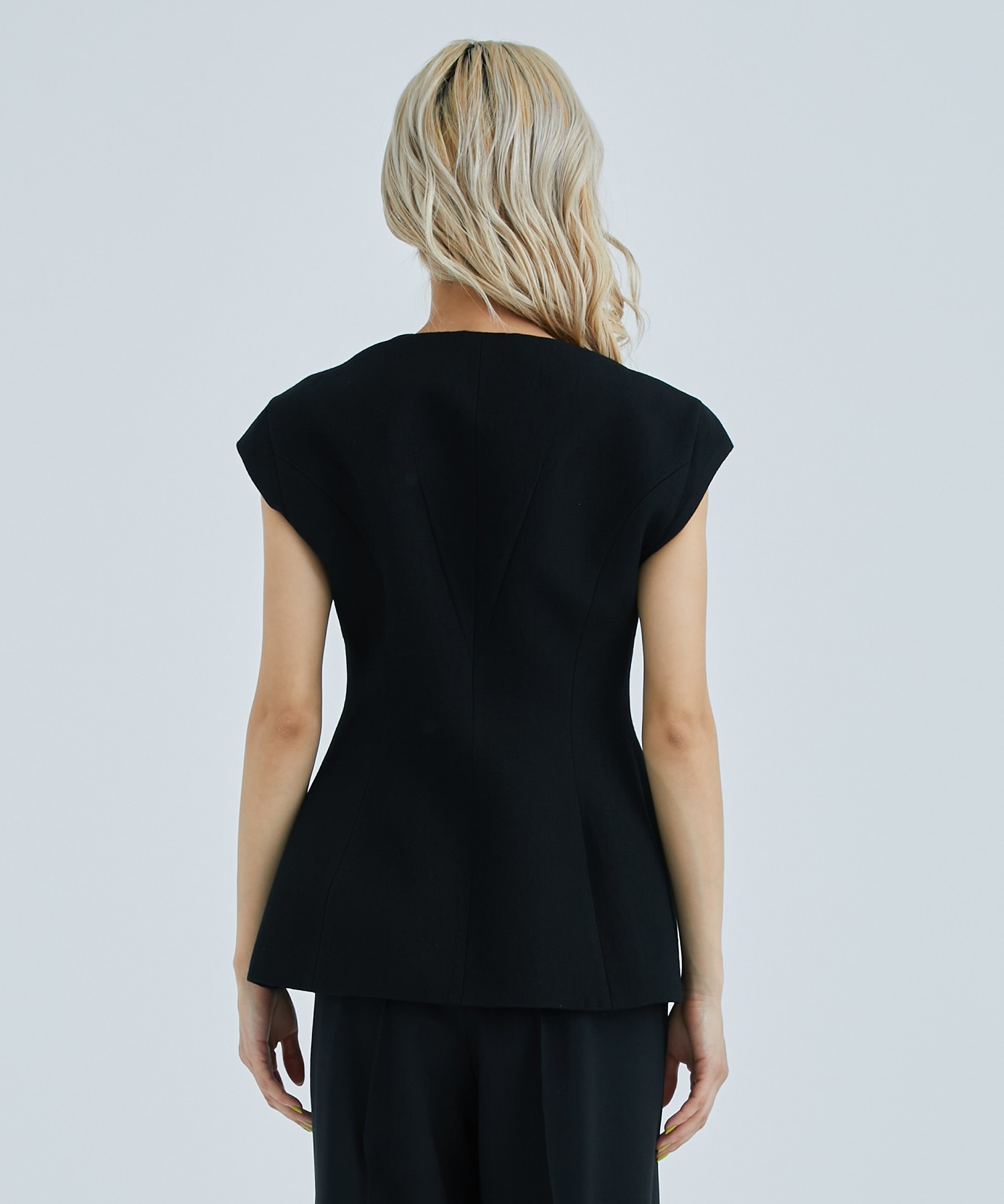 Sesilia linen Jacket BK(2 BLACK): AKIRANAKA: WOMENS｜ STUDIOUS 