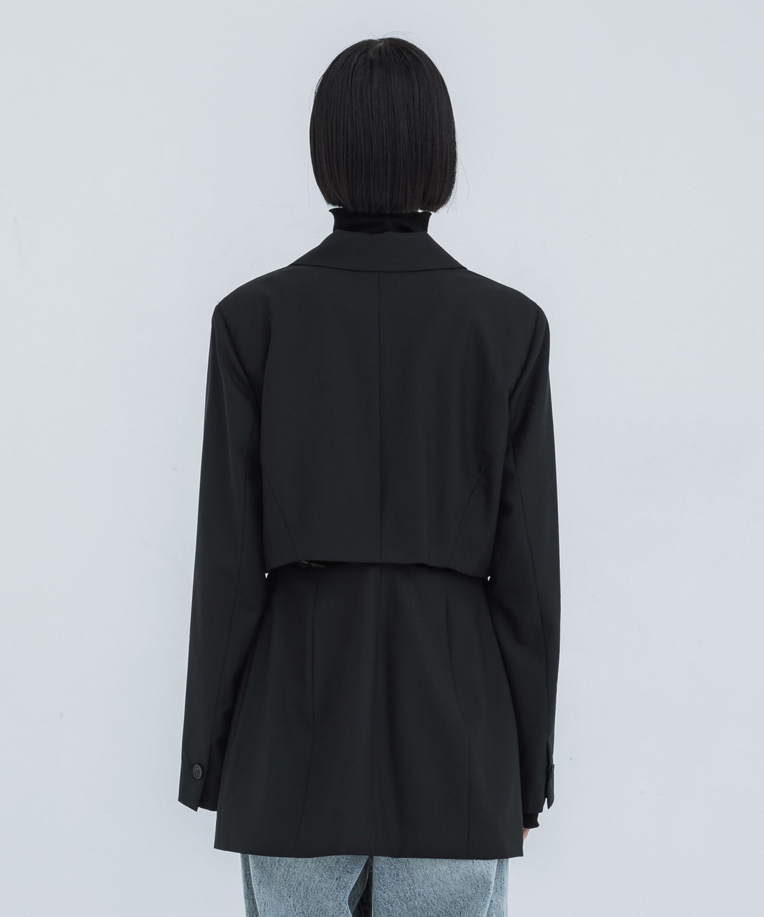 別注SIDE SLIT JACKET(1 BLACK): Dessin de mode: WOMENS｜ STUDIOUS 