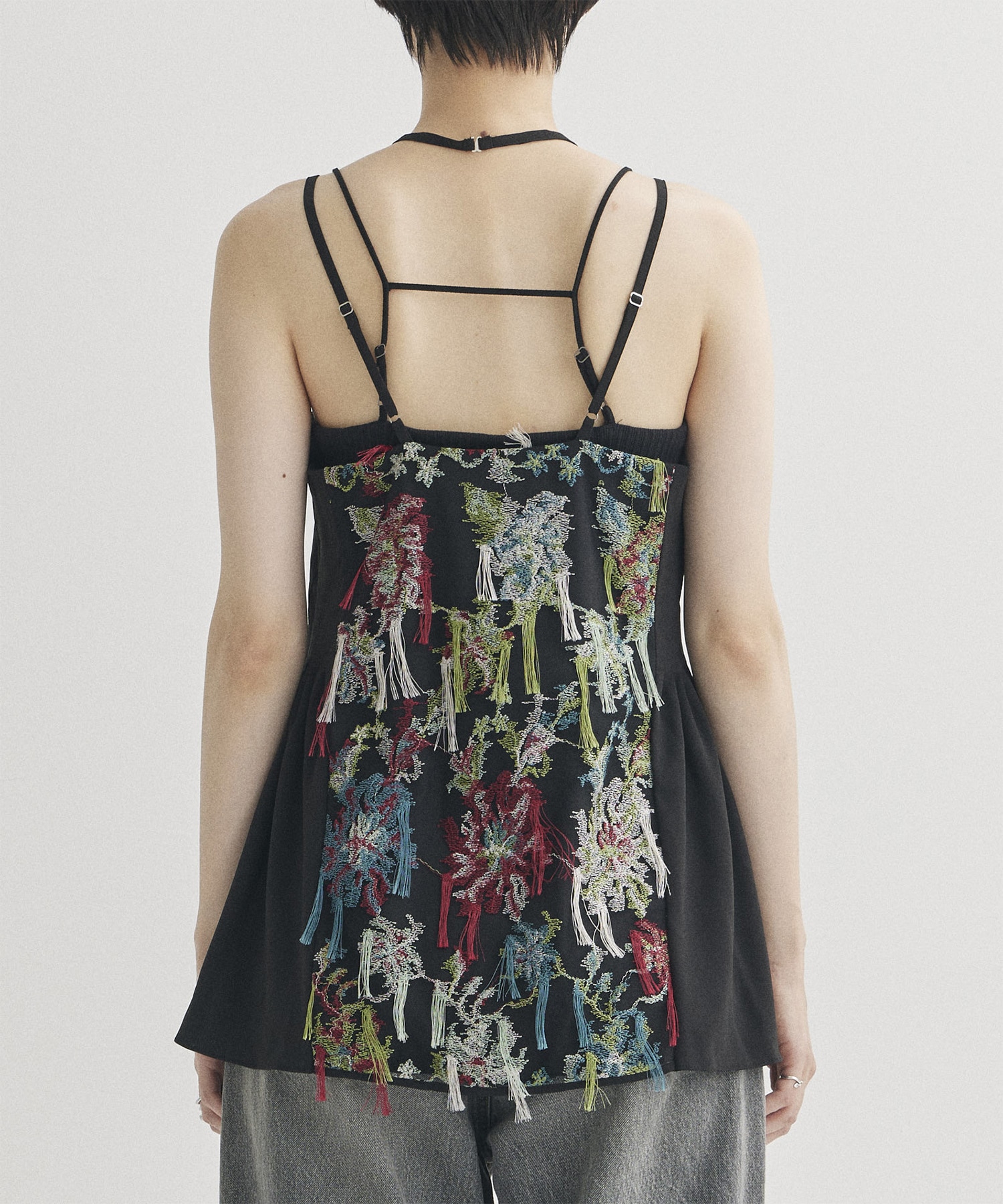 Floating flower lace camisole top MURRAL