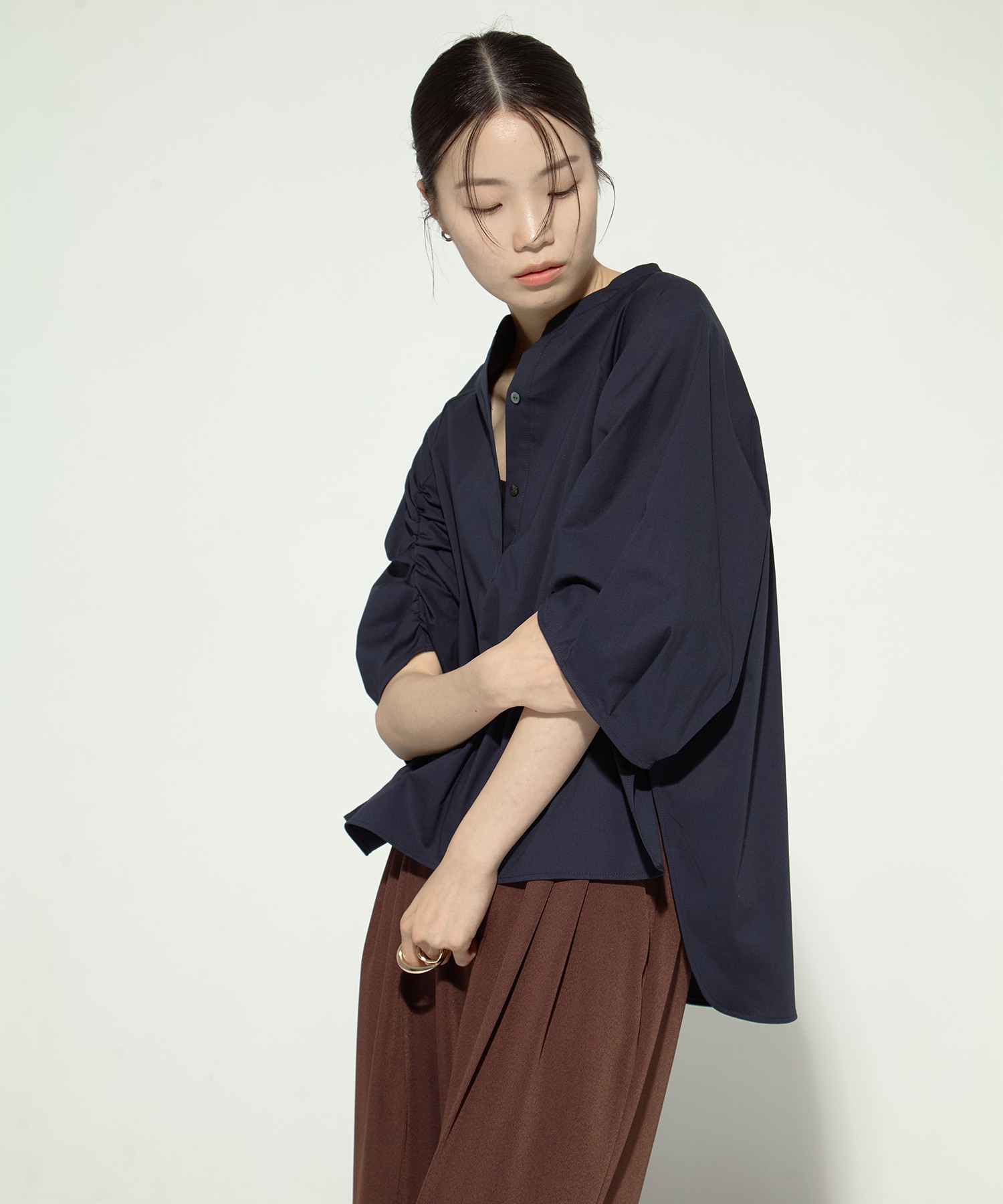 Tucked Sleeve Blouse STUDIOUS