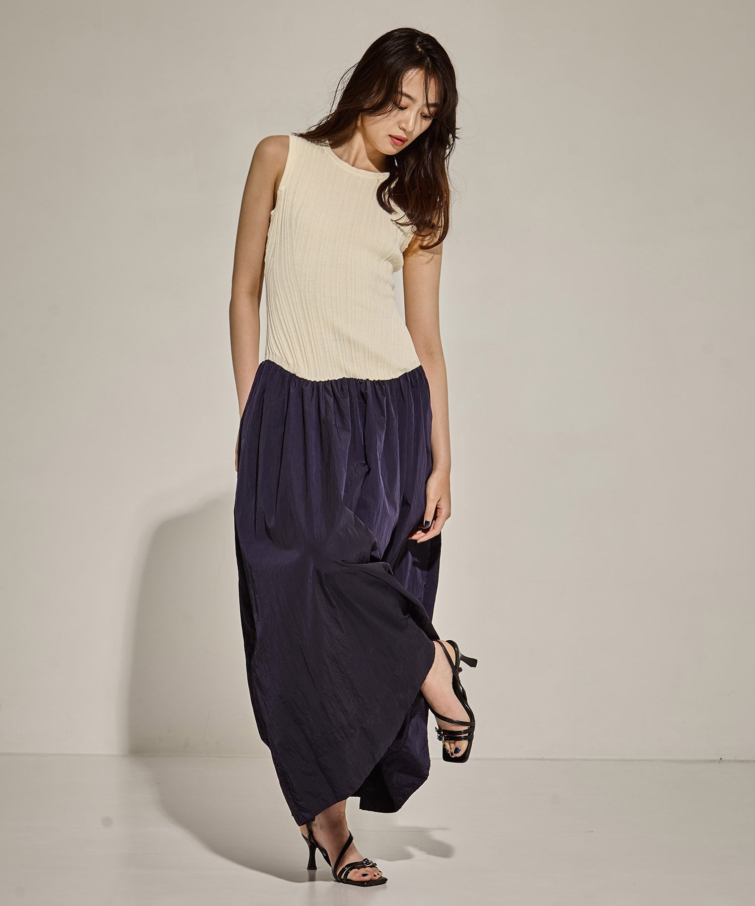 2way Sleeve Knit Dress STUDIOUS