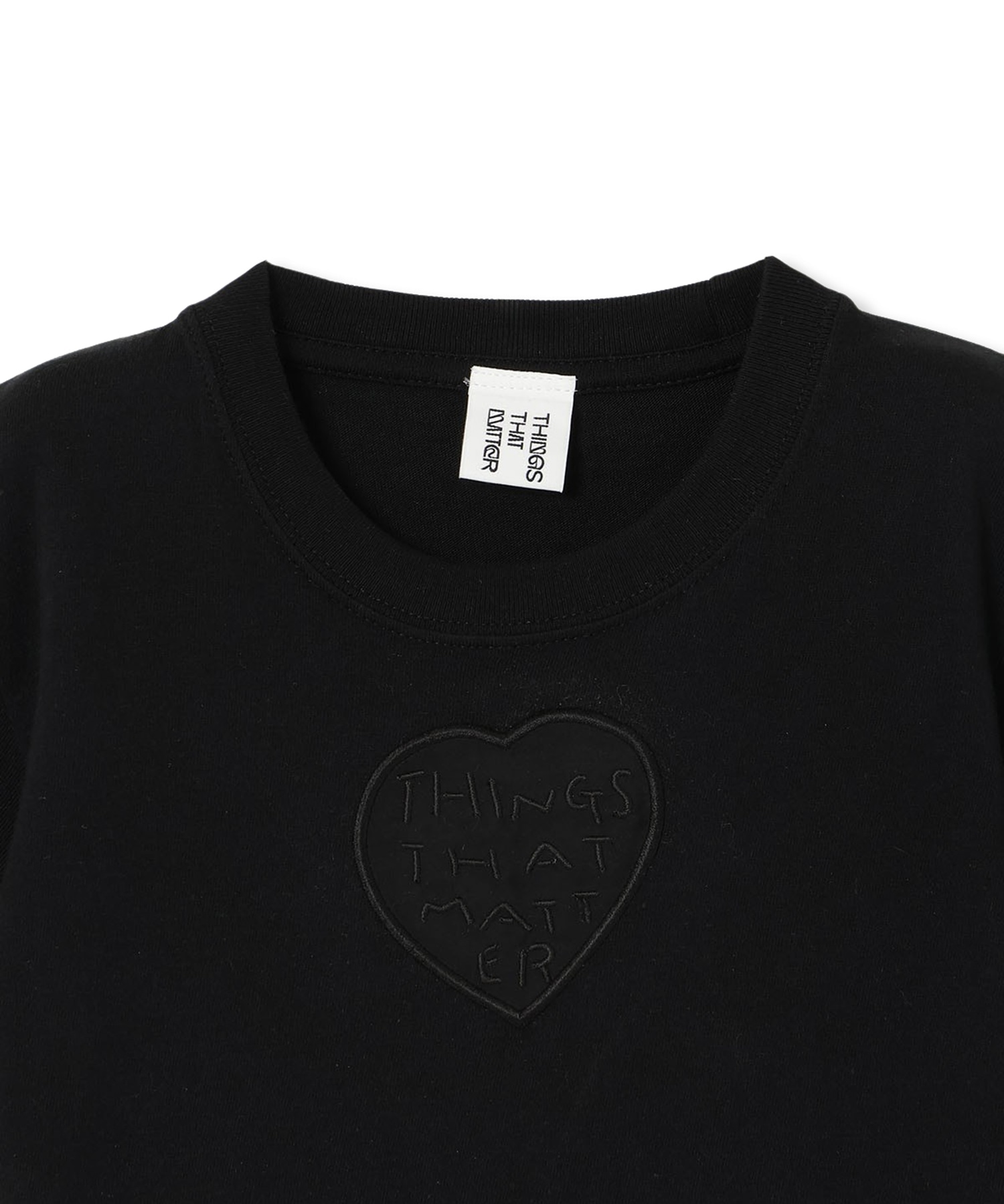 TONDABAYASHI RAN × HEART CROPPED T-SHIRT THINGS THAT MATTER