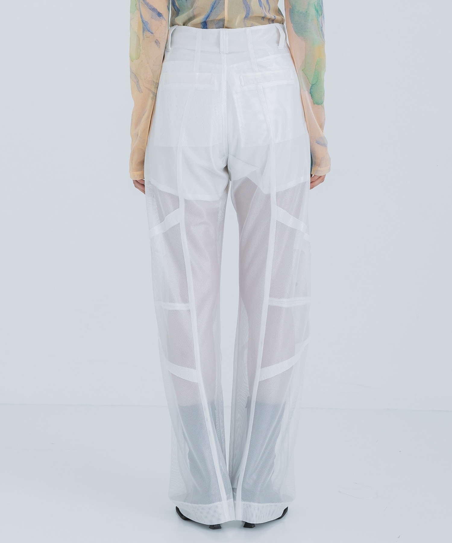 Paded Mesh Trousers(36 WHITE): YOHEI OHNO: WOMENS｜ STUDIOUS 