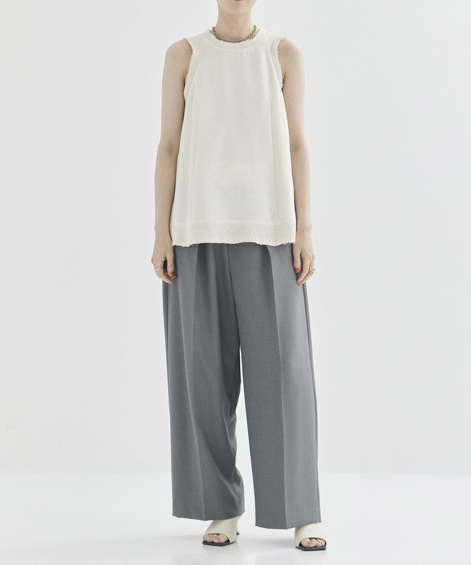 Asymmetric Front Trousers STUDIOUS