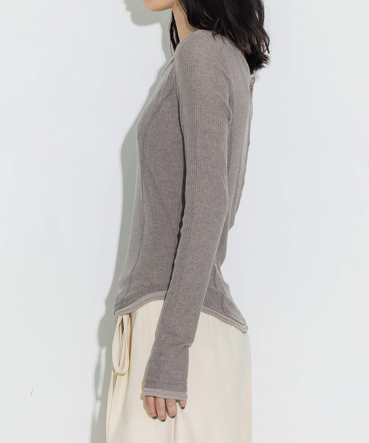 Cashmere Silk Wool Long Tee STUDIOUS