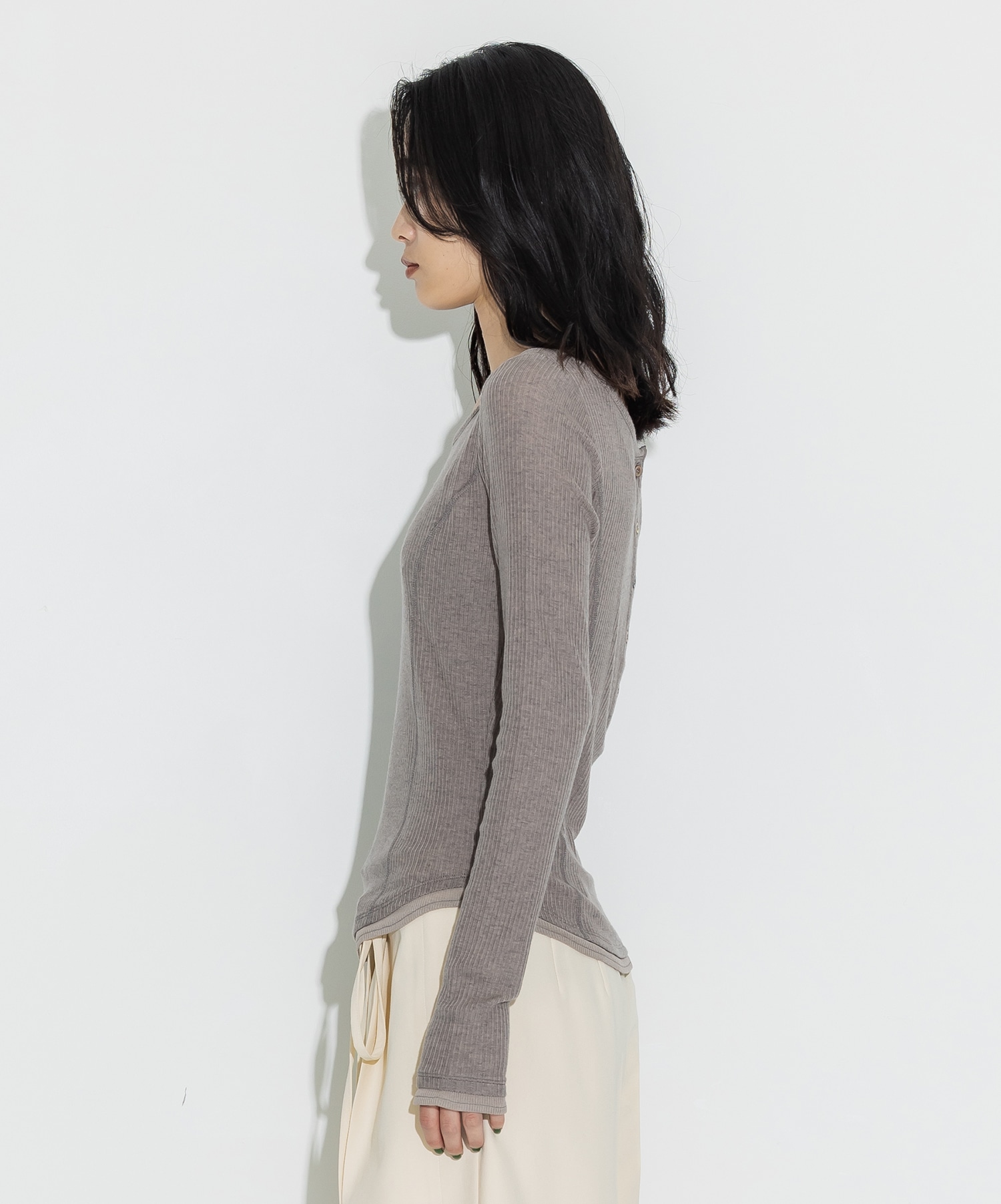 Cashmere Silk Wool Long Tee STUDIOUS