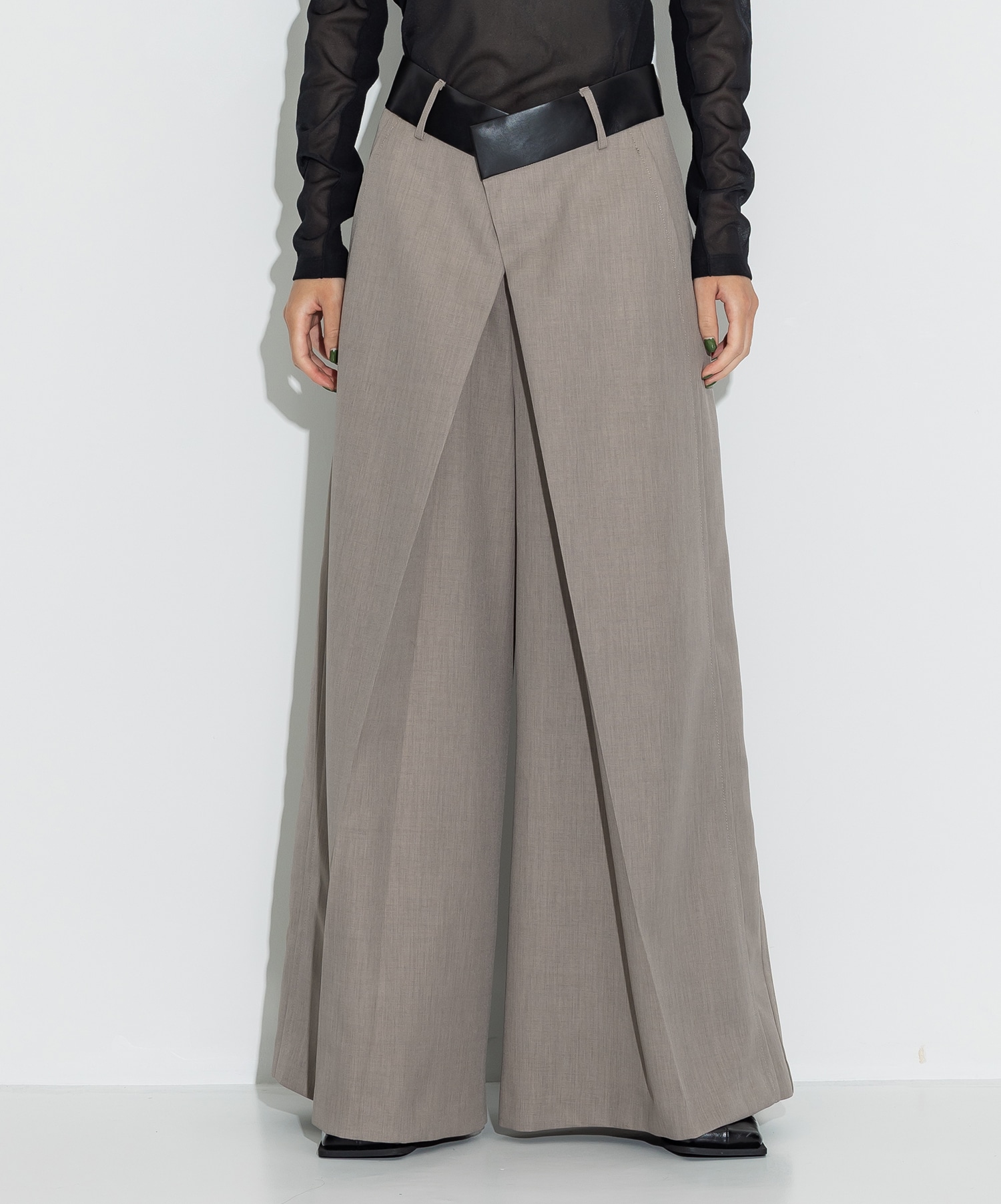 Leather Belted Trousers STUDIOUS