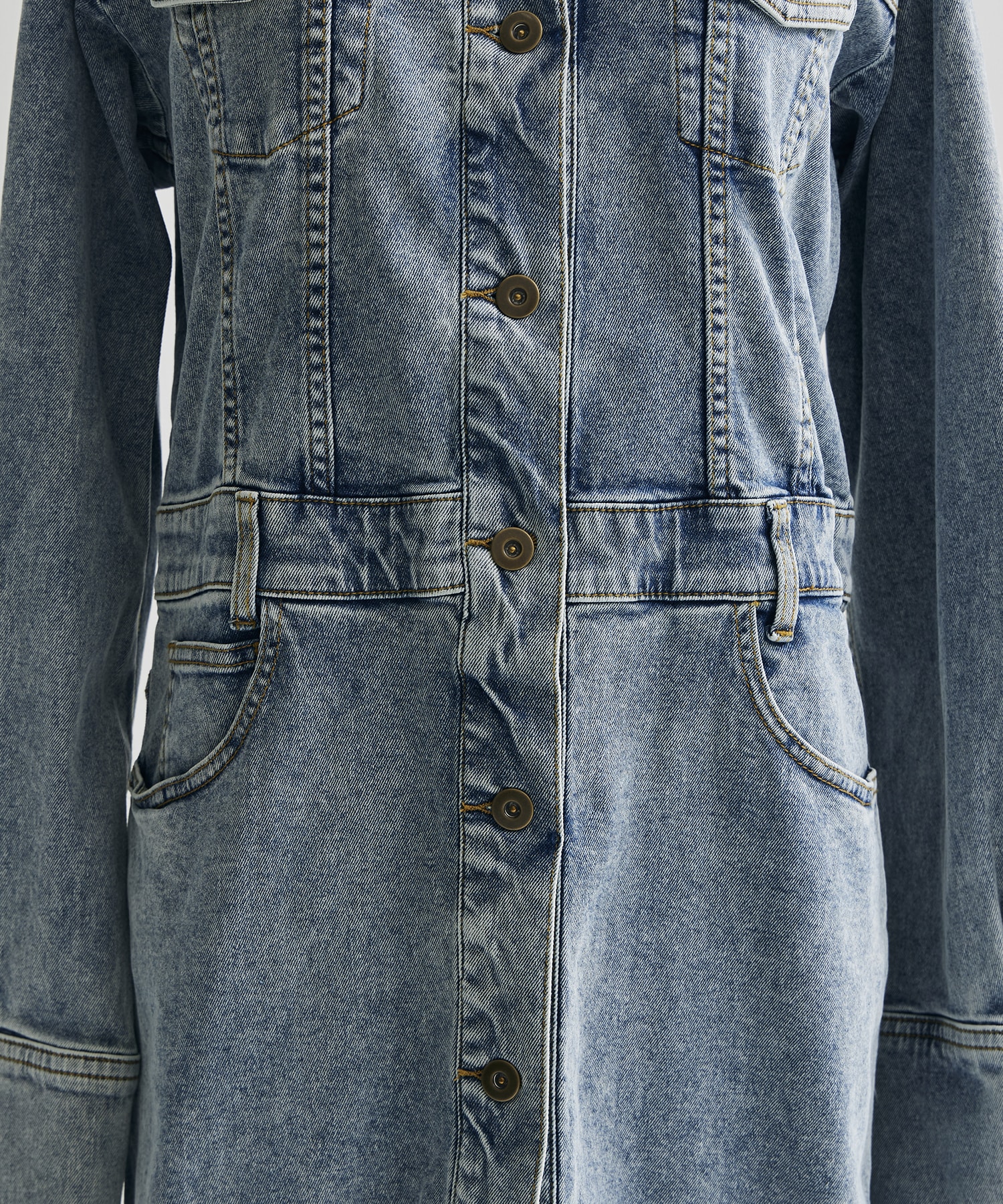 I LINE DENIM SHIRT DRESS AMERI