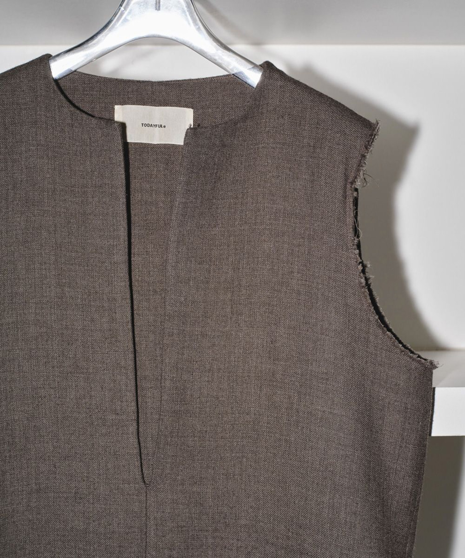 Doubleface Wool Keyneck Dress TODAYFUL