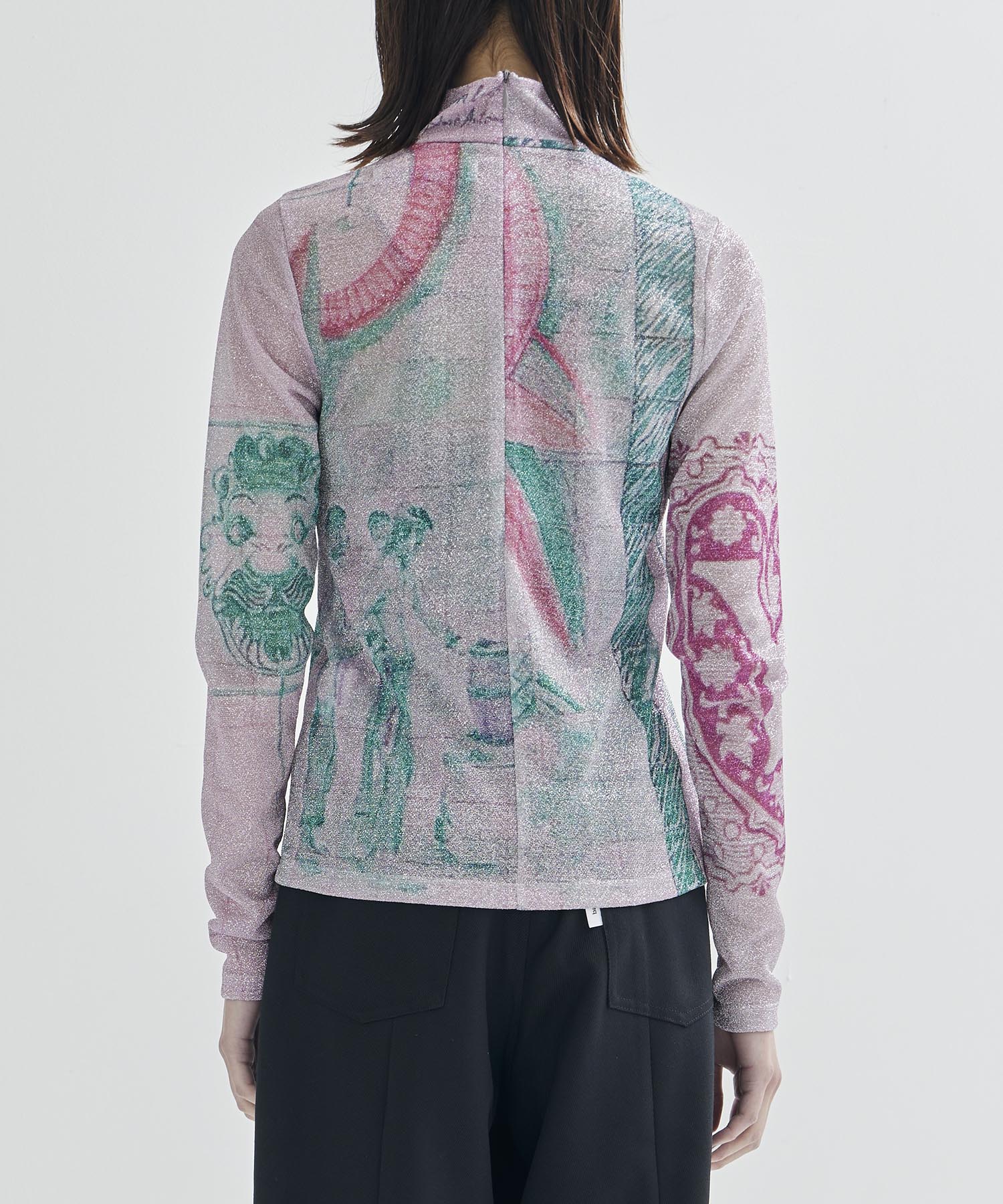 Graphic Glitter Top YOHEI OHNO